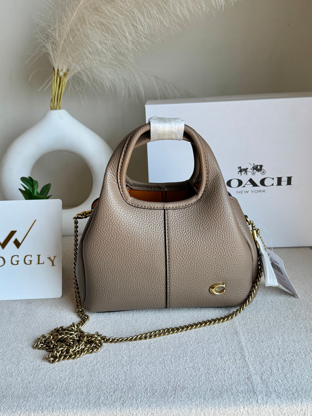 EXTREMELY PREMIUM MINI COACH Lana (Khaaki) - BOX PACKING