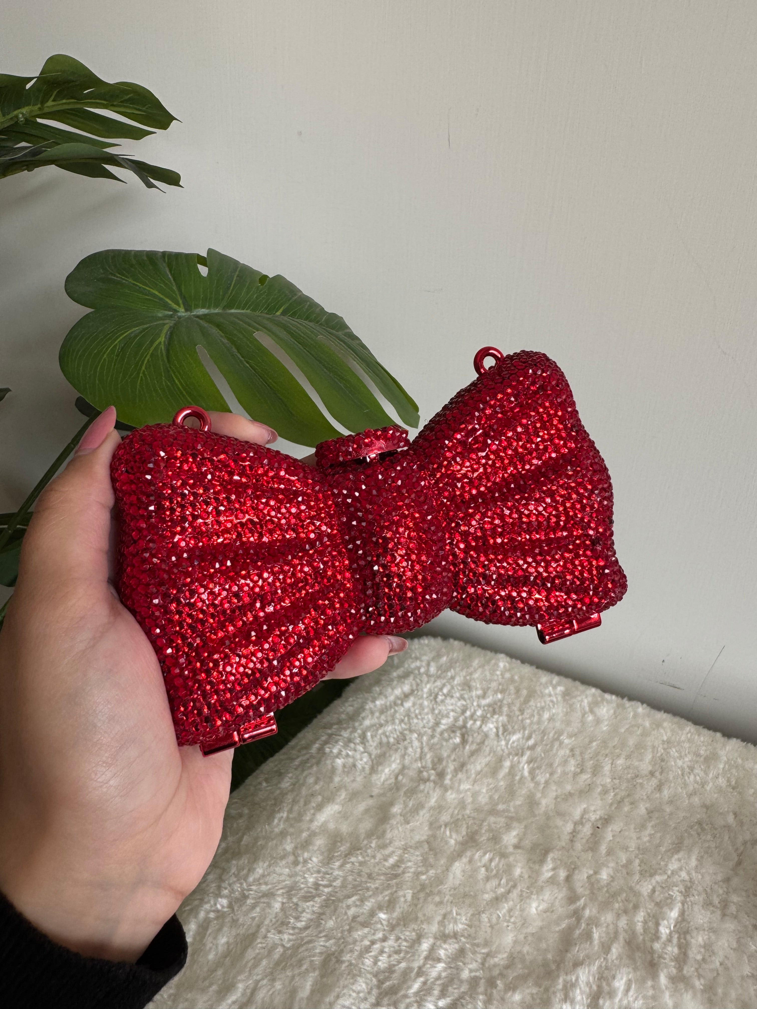 Swarovski Bow Clutch - Red