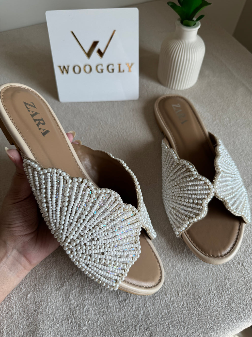 Viral Zara Slides - Cream