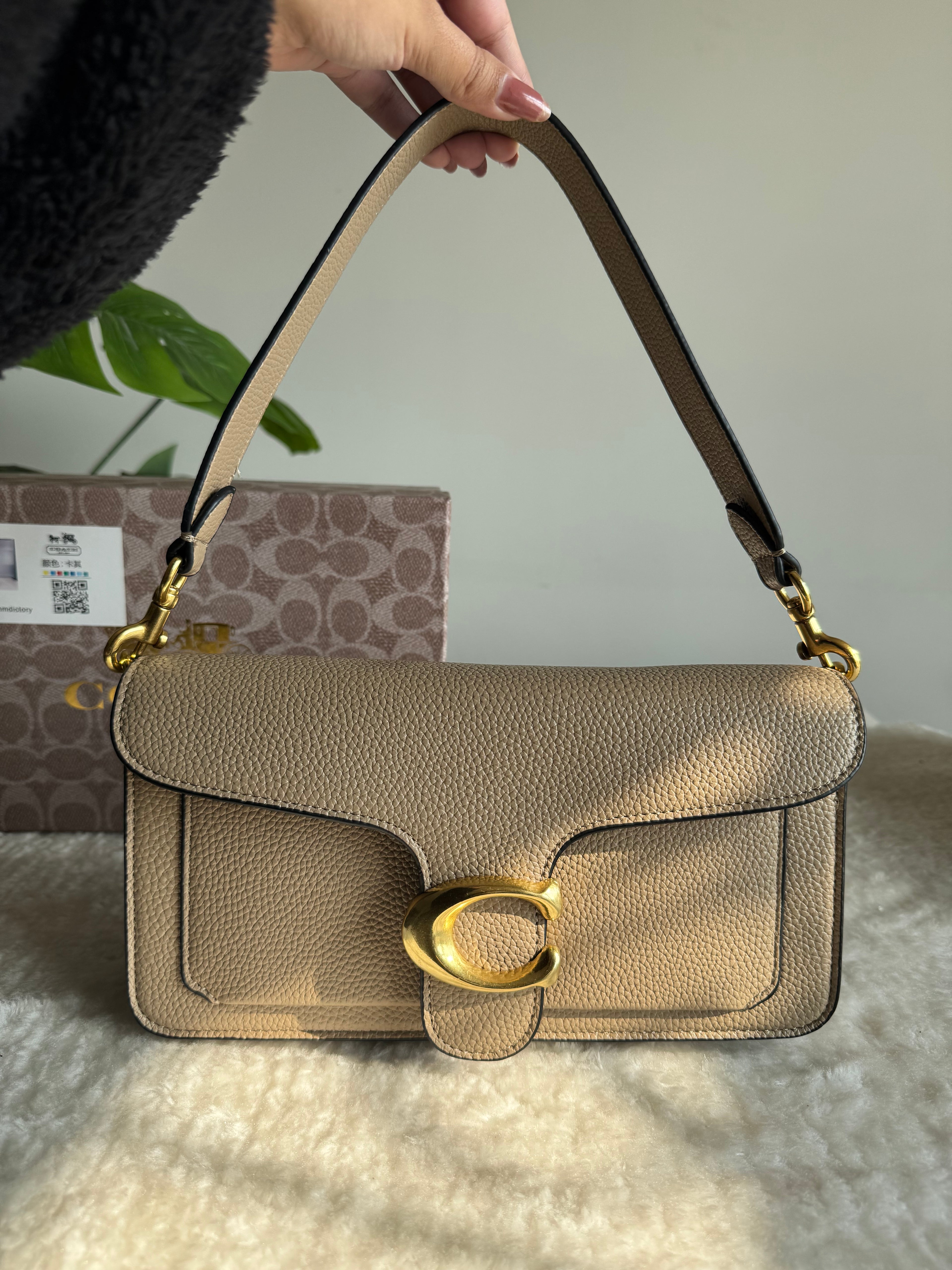 COACH TABBY PREMIUM (Beige) - BOX PACKING