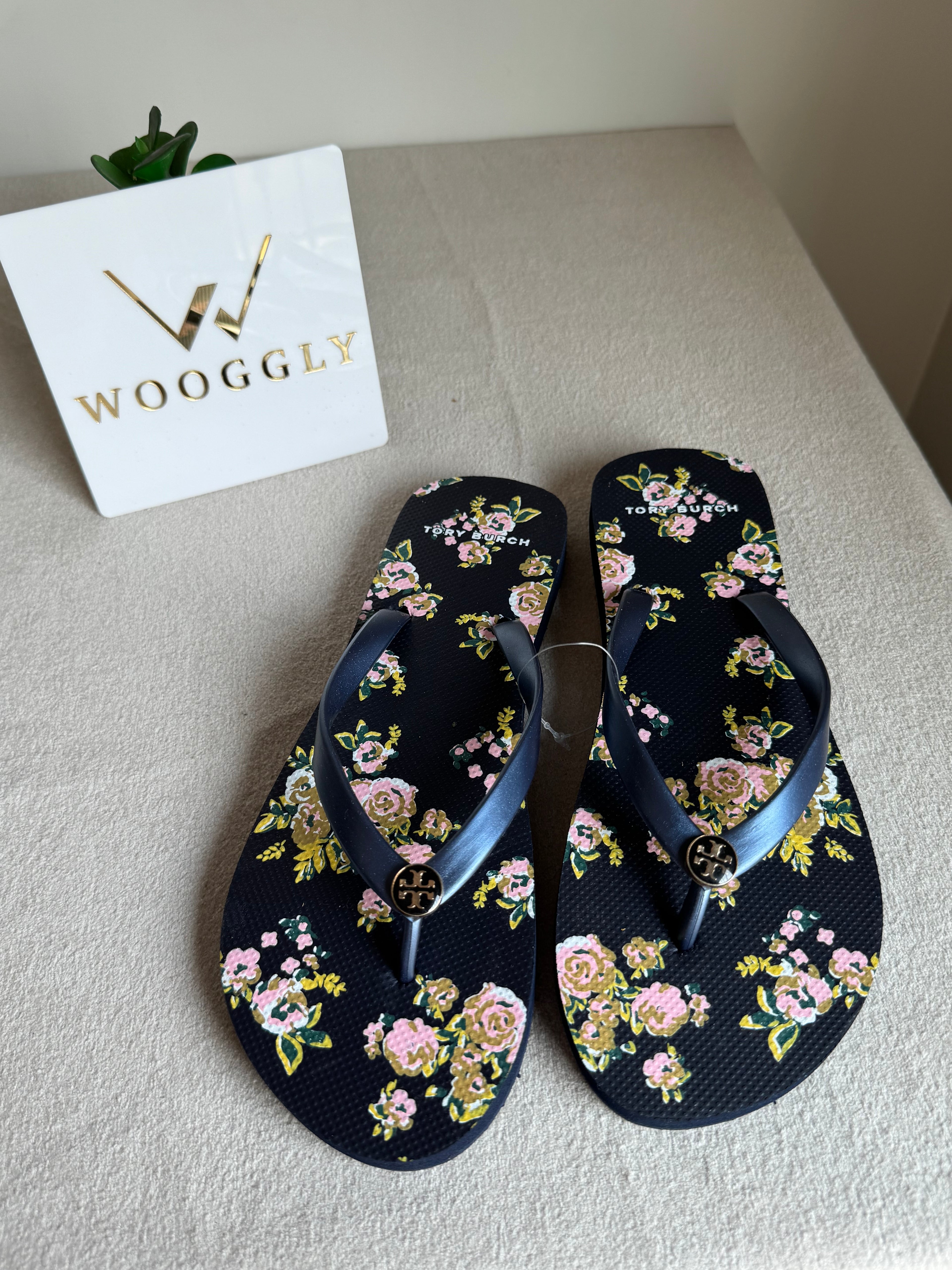 Tory Burch Floral Comfy Flip Flops