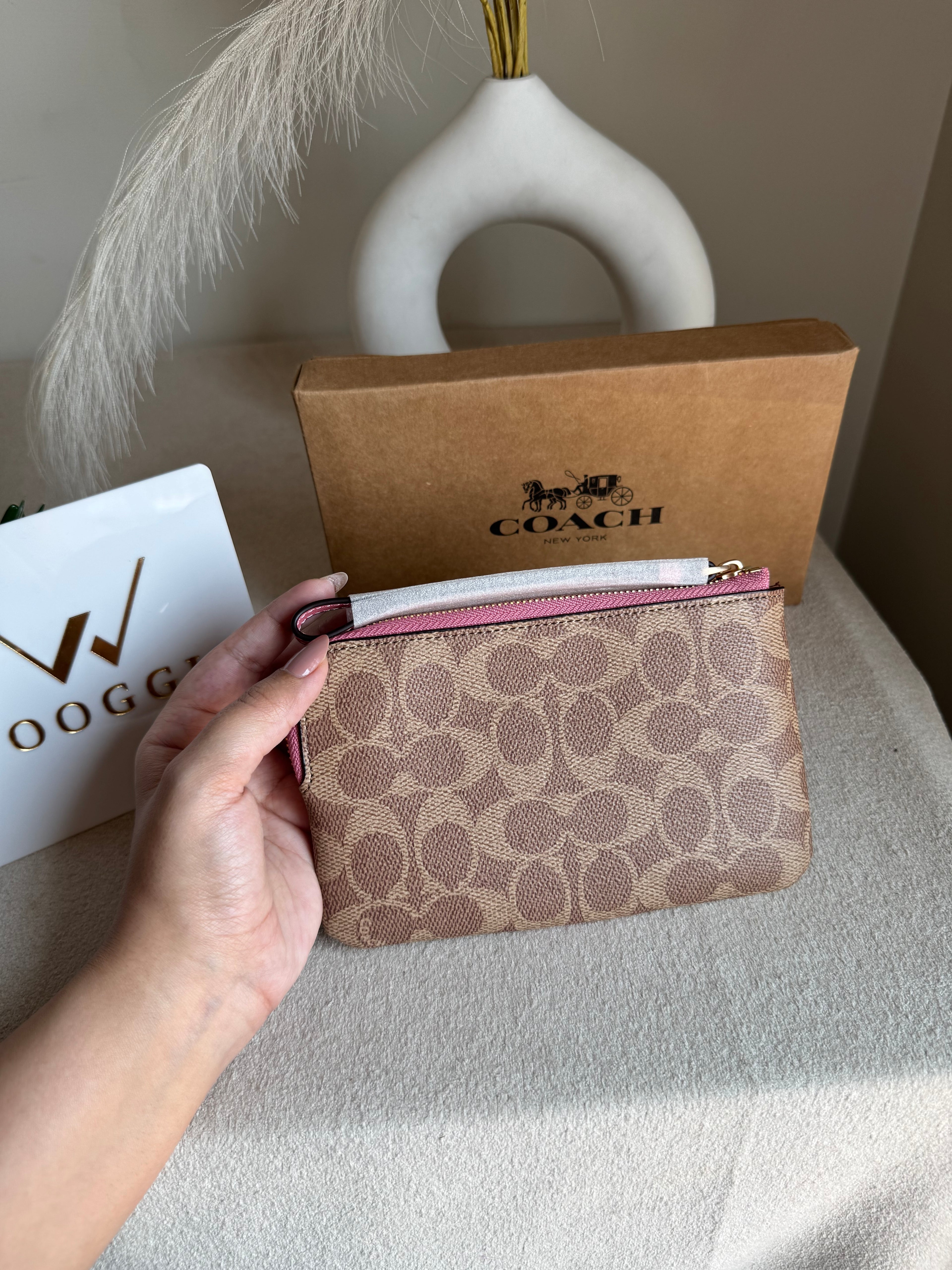 High Quality Wristlet - Apricot Pink