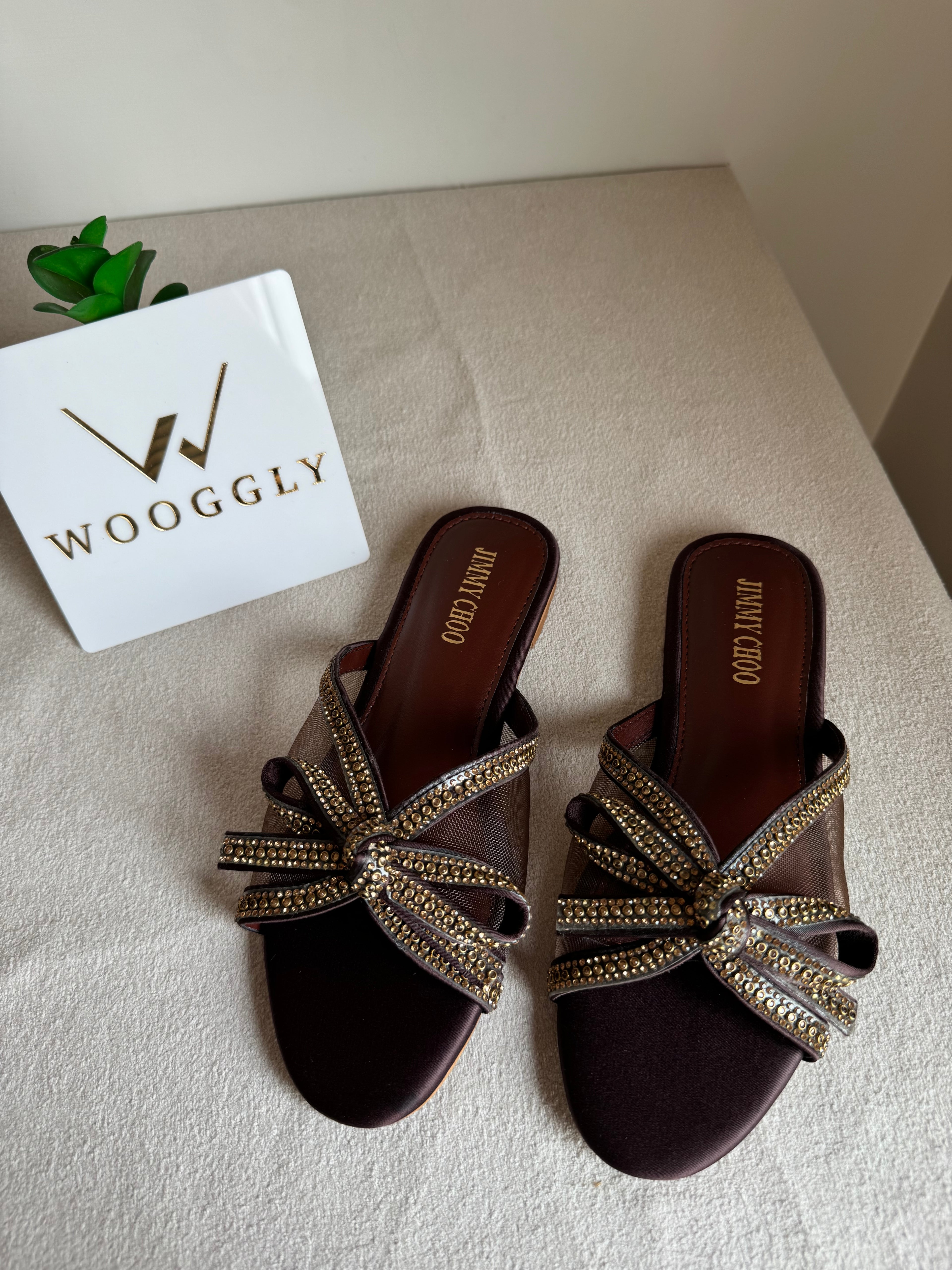 Jimmy Choo Slides - Brown