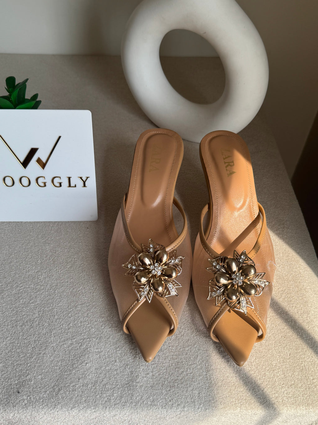 Zara Vogue Heels - Beige