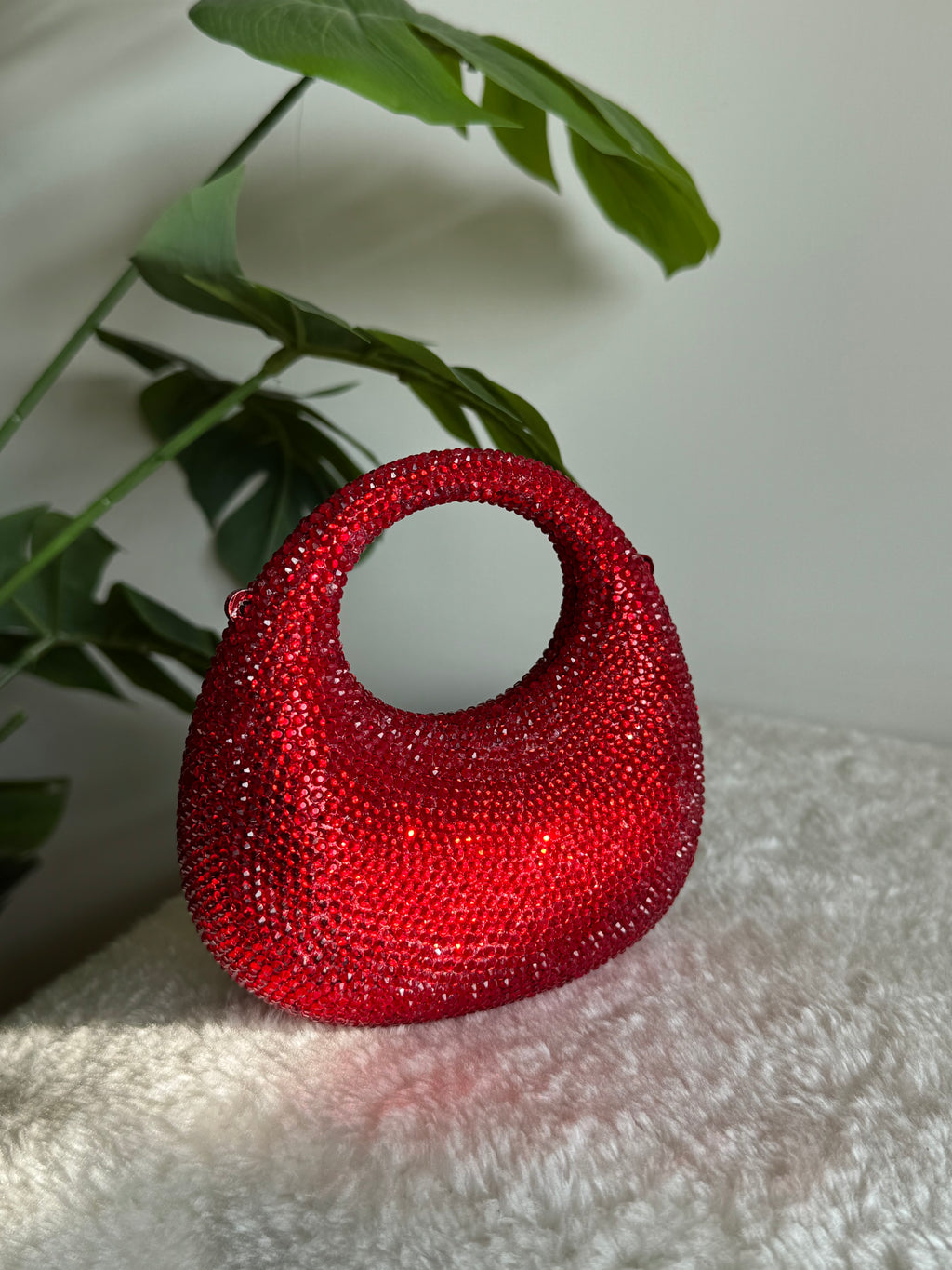 Viral Swarovski Clutch - Mini Red