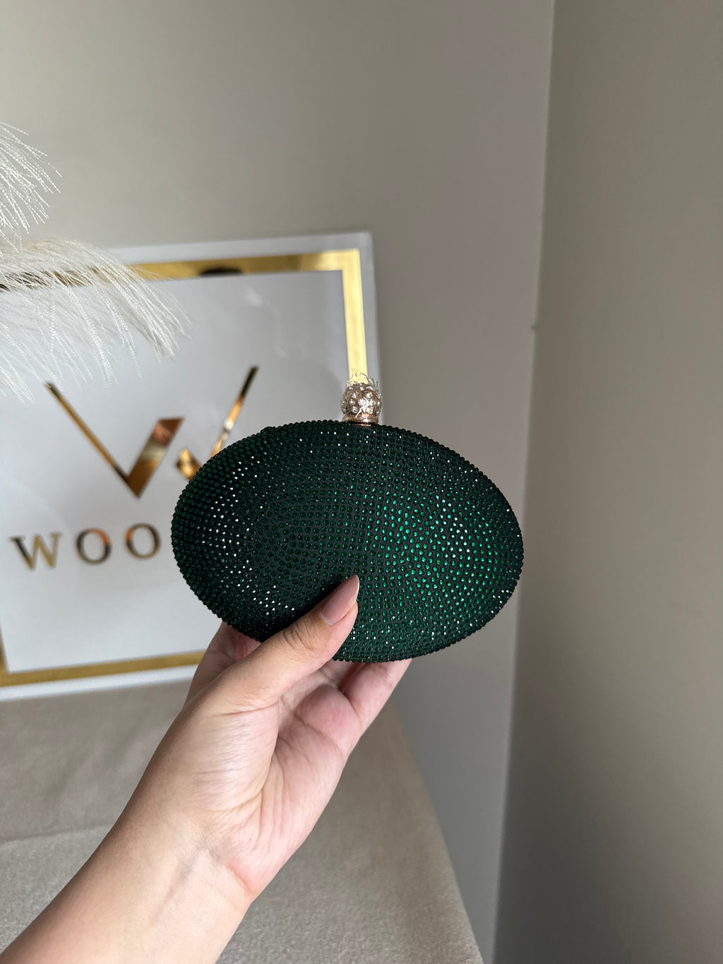 Lyla Clutch - Emerald Green