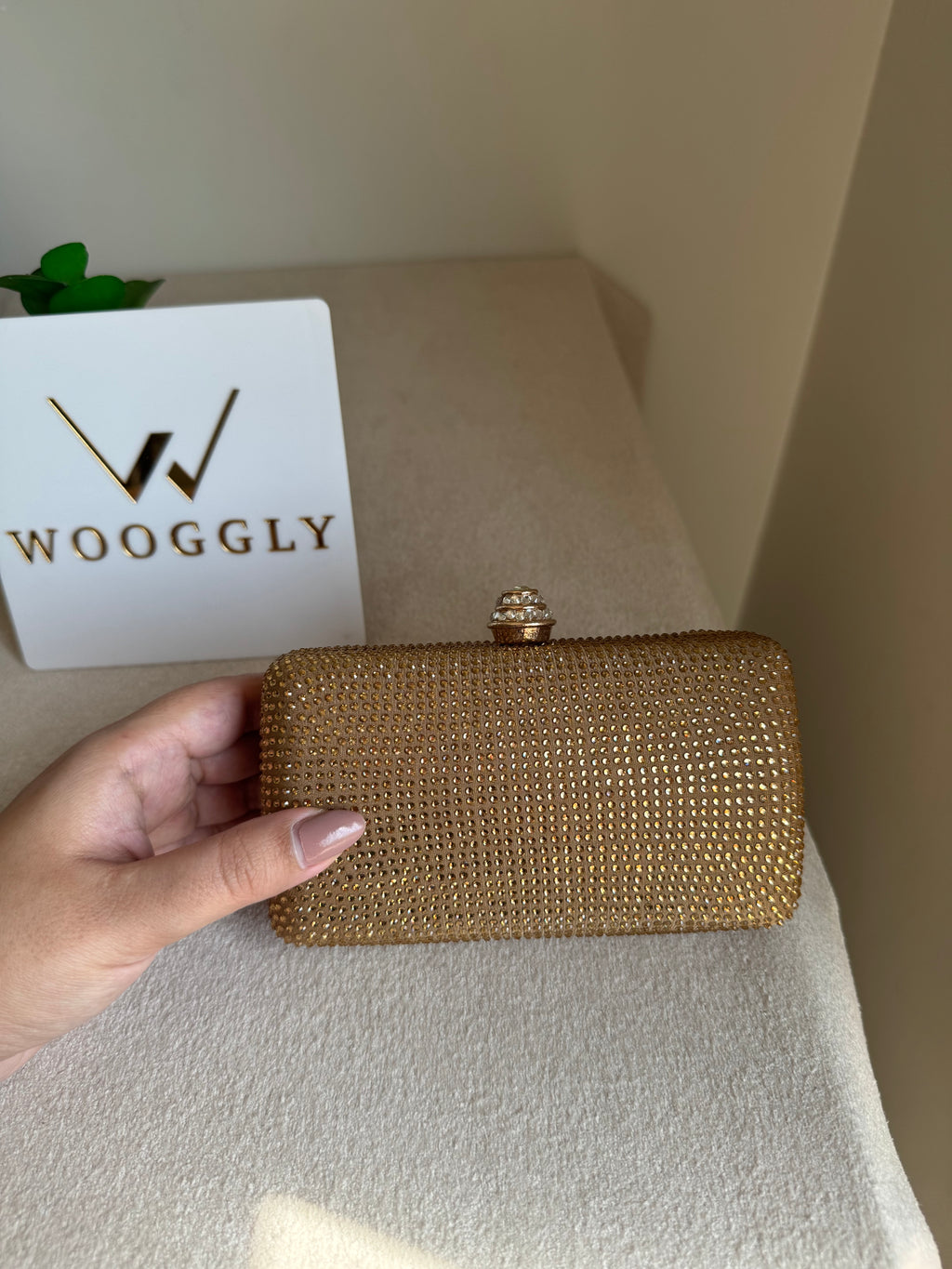 Dazzle Evening Clutch Champagne