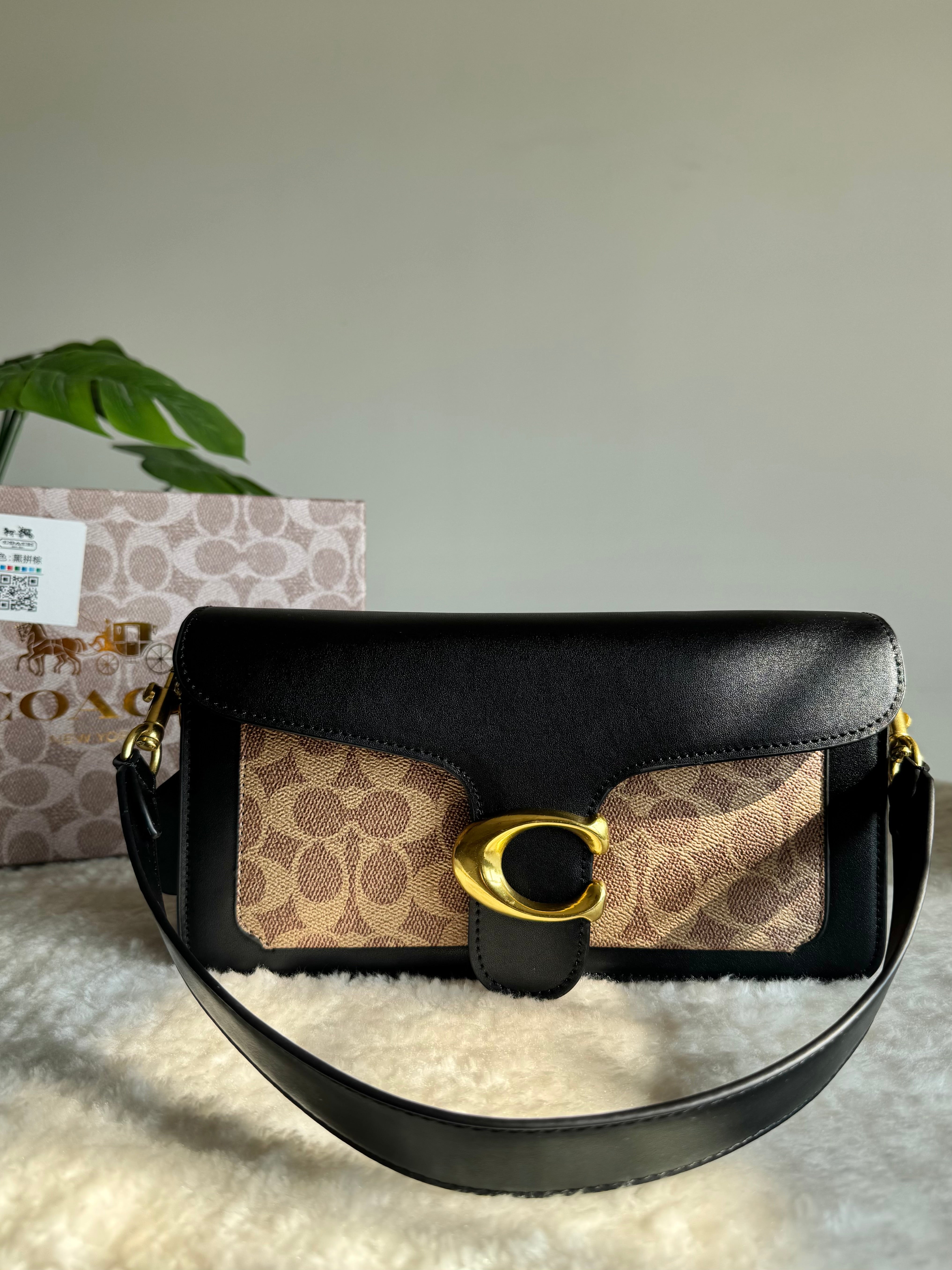 COACH TABBY PREMIUM (Khaaki & Black) - BOX PACKING