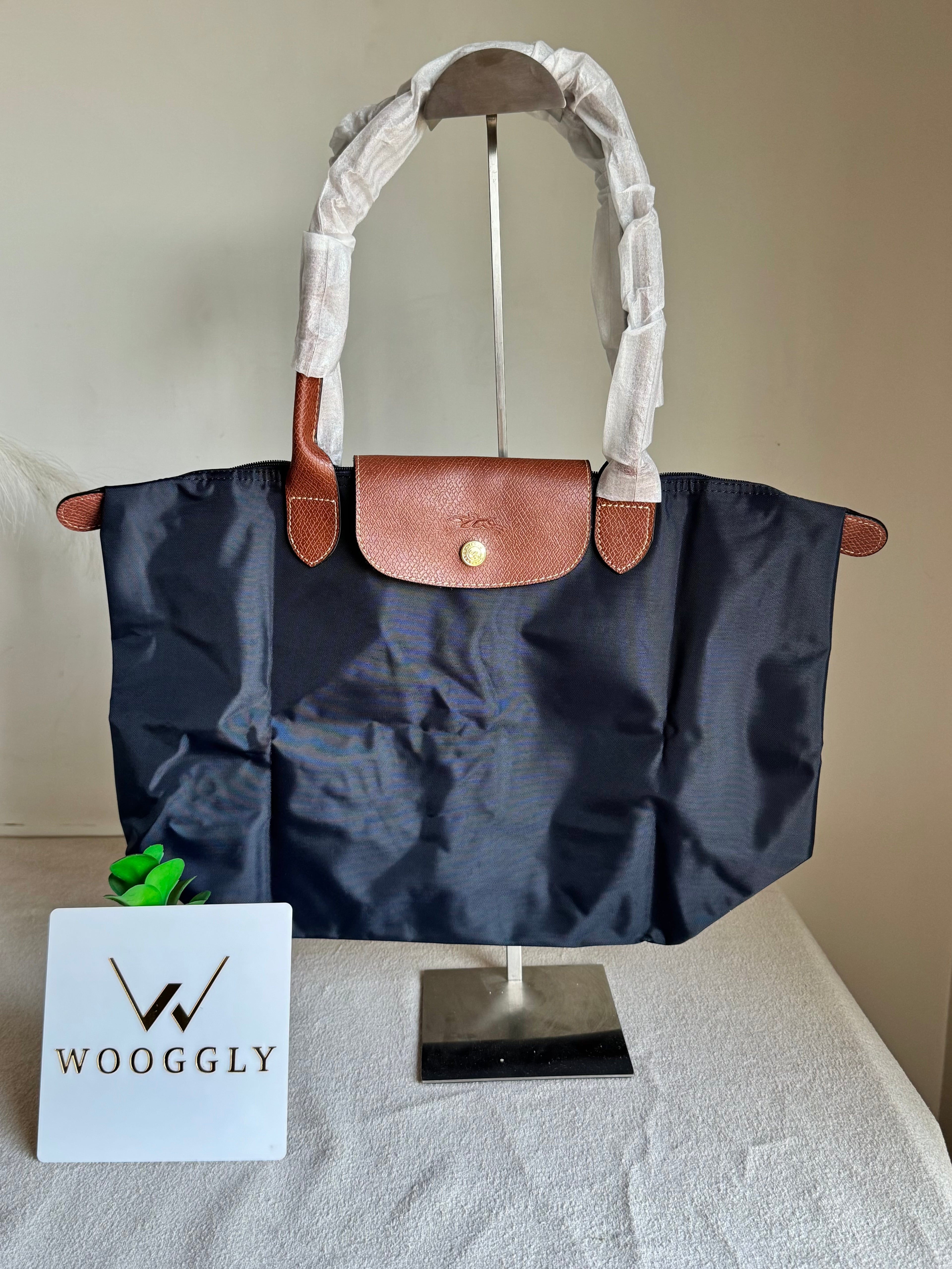 Longchamp Tote LARGE - Blue (WITH BRAND LOGO)