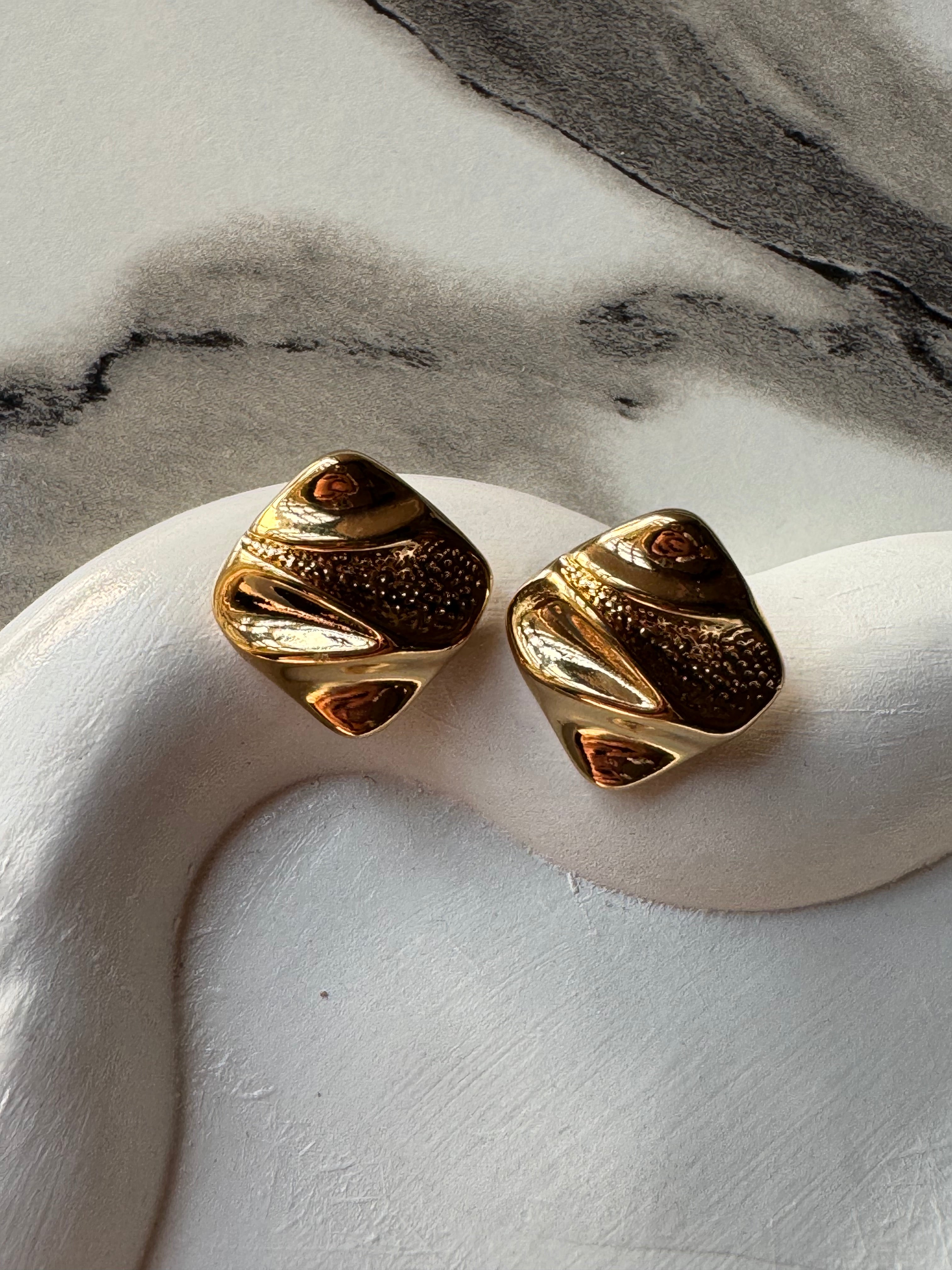 Regal Studs - 18K Gold Plated