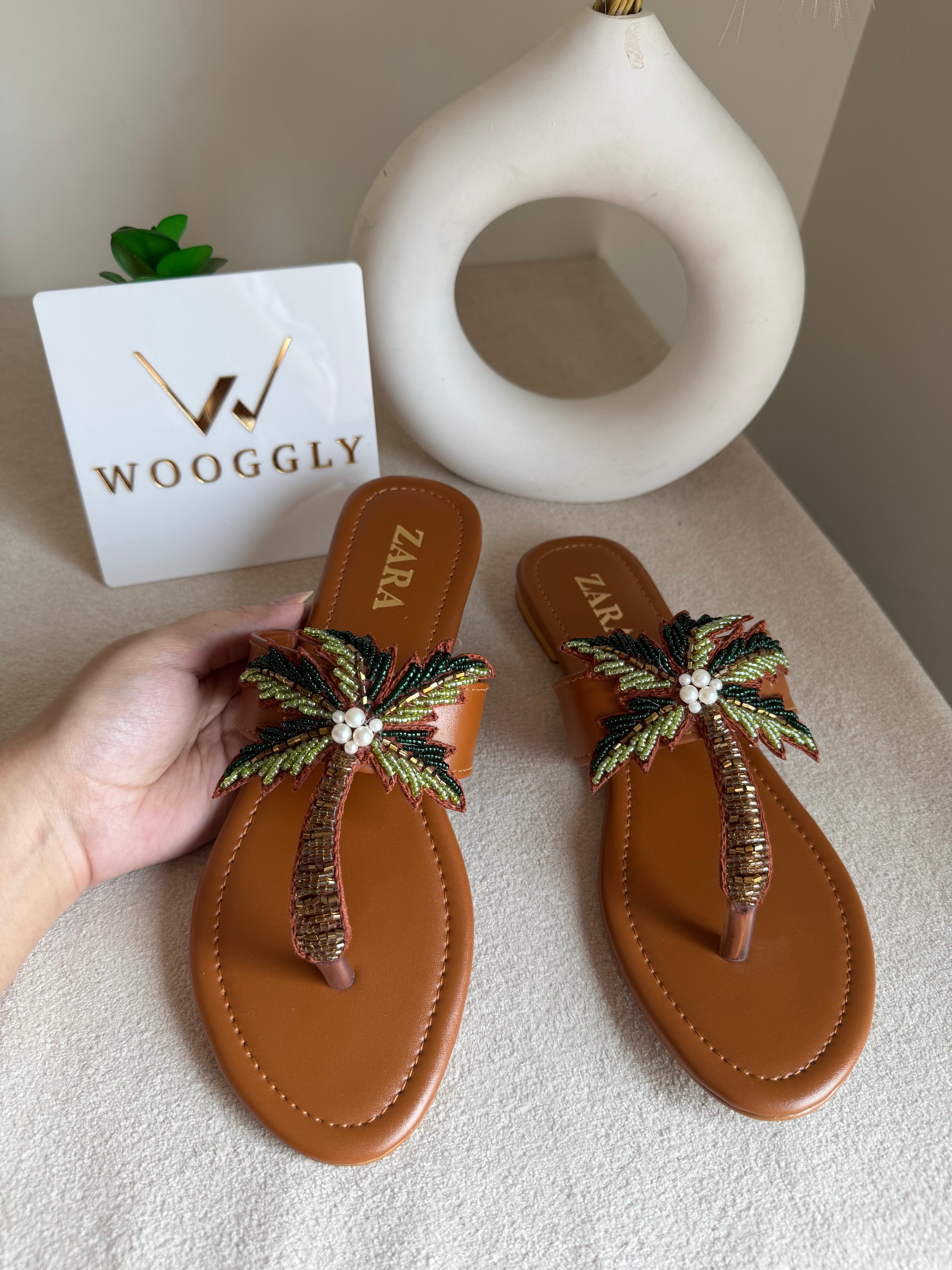 Zara Island Special Flats - Brown