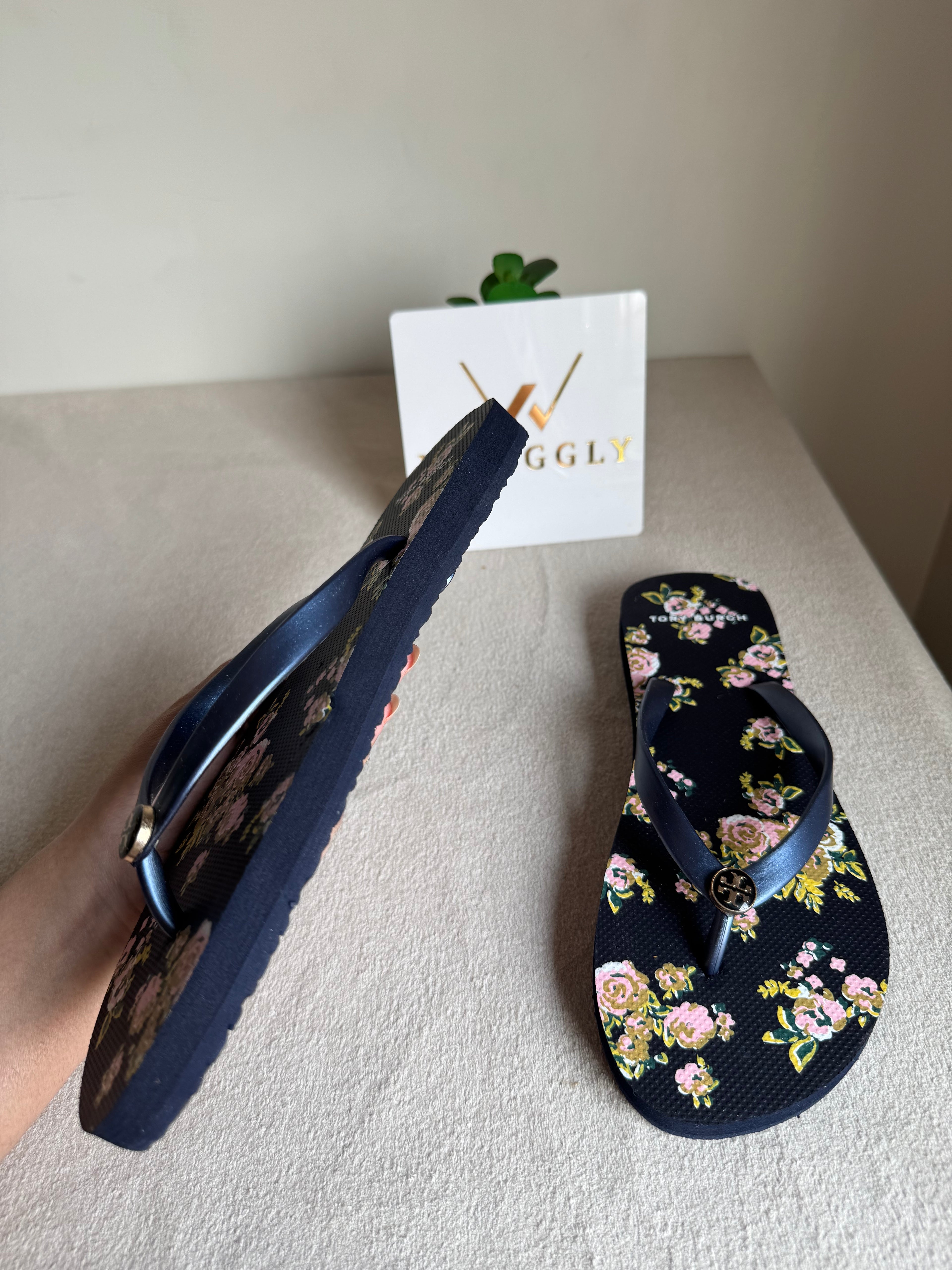 Tory Burch Floral Comfy Flip Flops