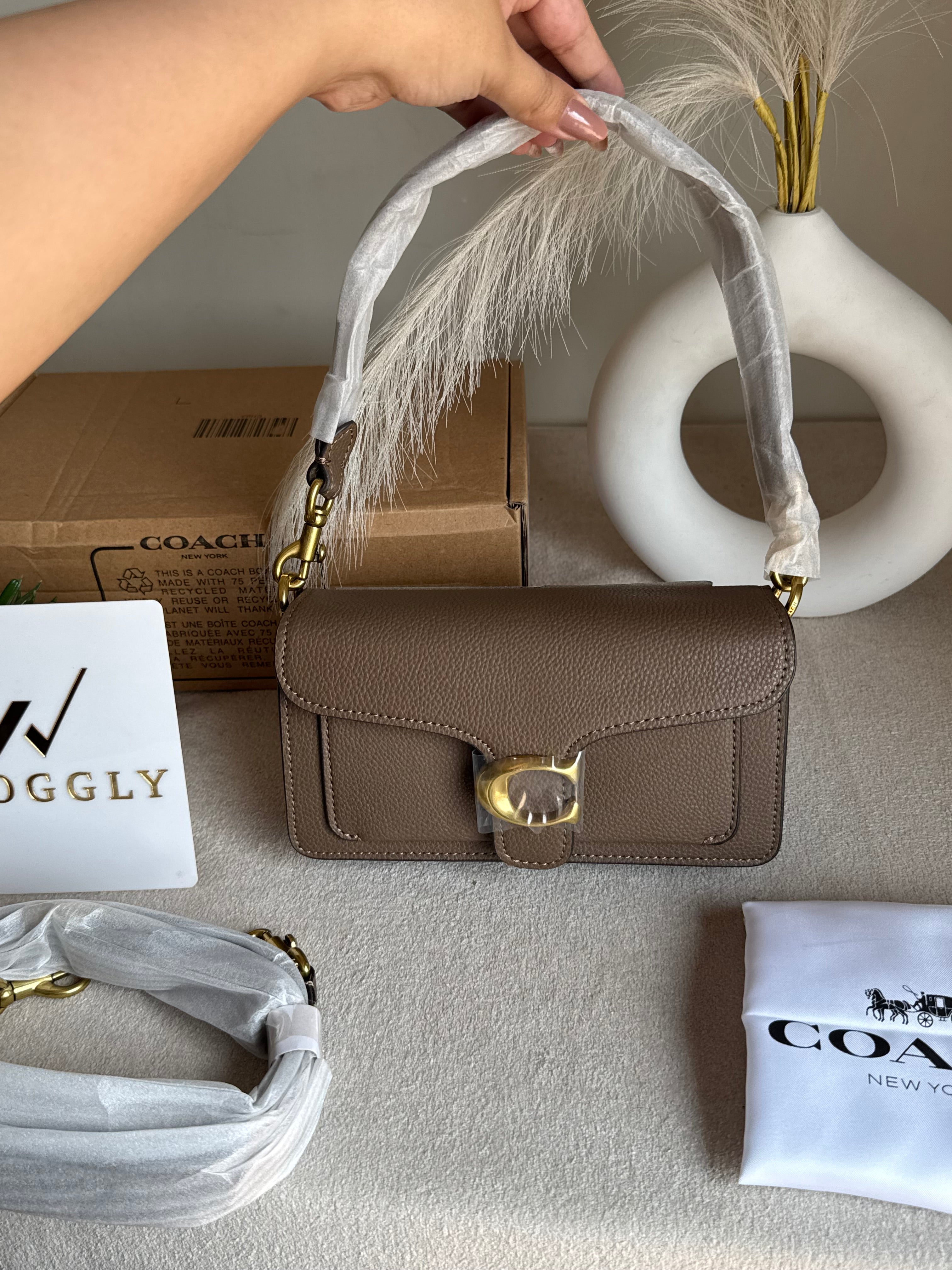 Coach TABBY Premium 20 (MINI) KHAAKI - BOX PACKING
