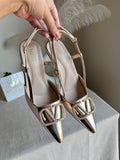 Essential Valentino Champagne Heels