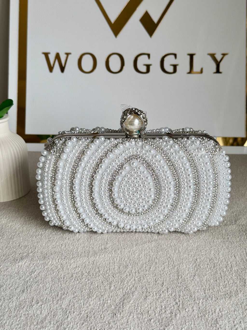 Cloud Pearl Clutch