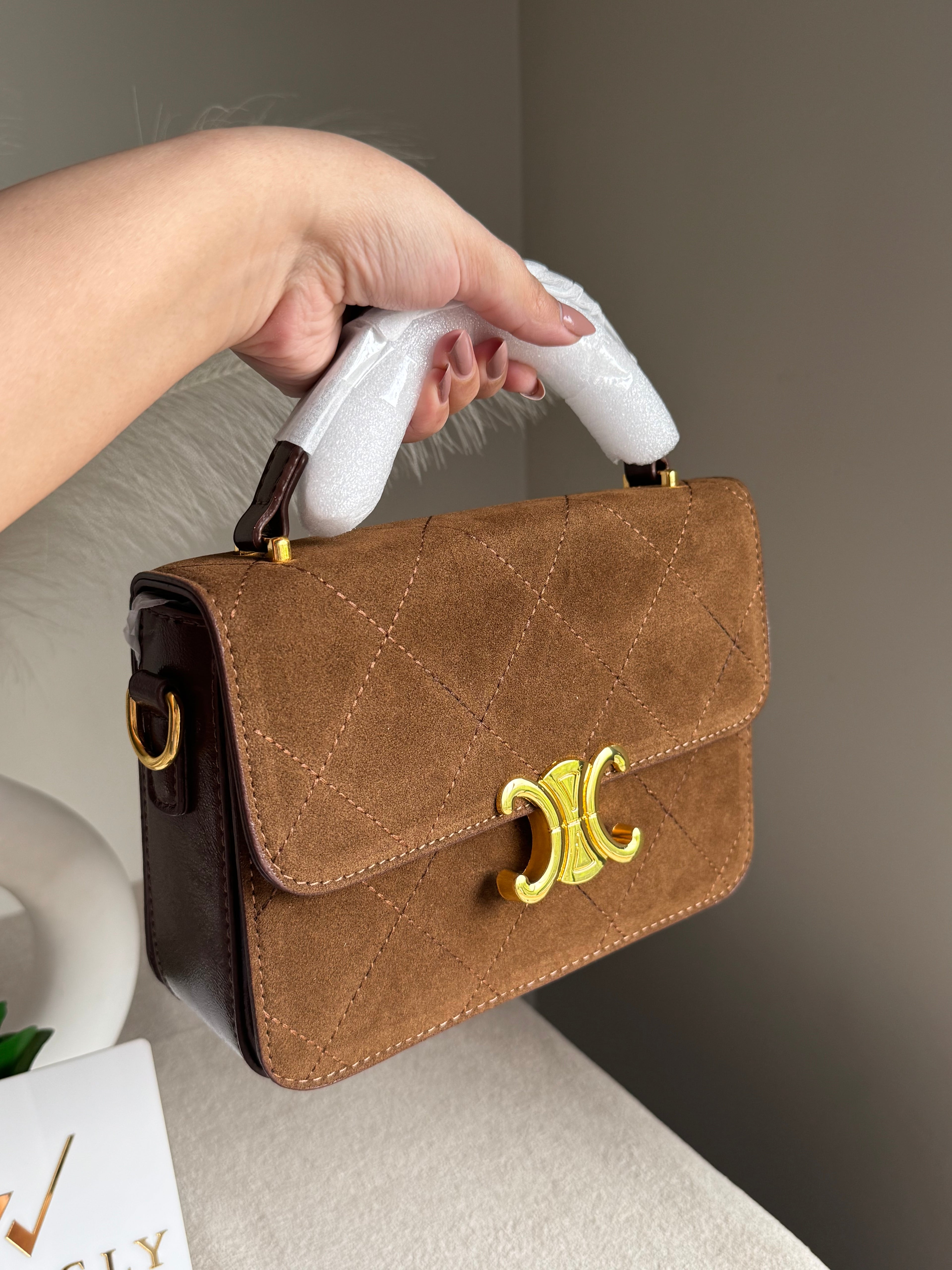 Premium Chloe Hand Bag Brown