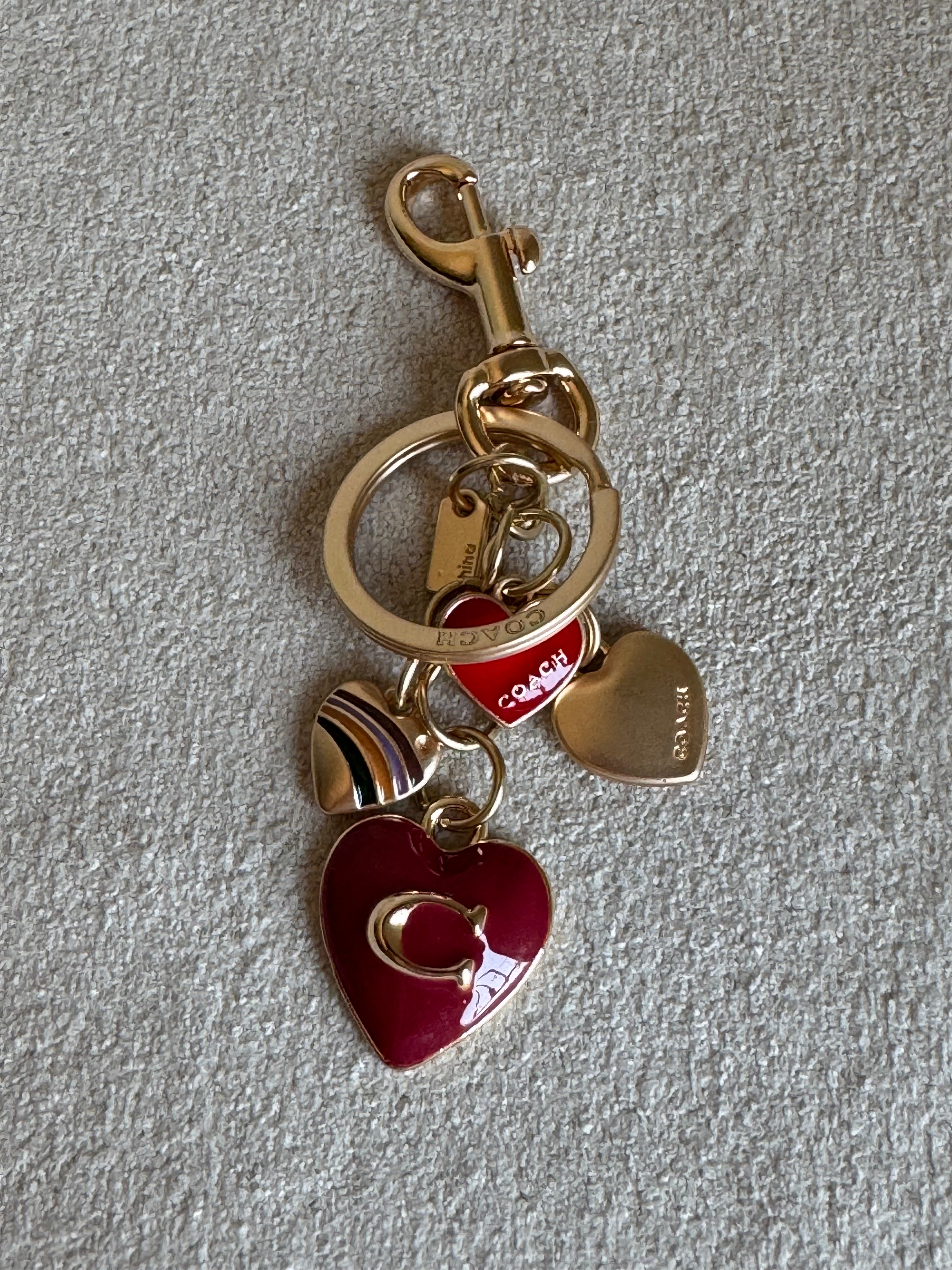 PREMIUM Coach Love Hearts Bag Charm