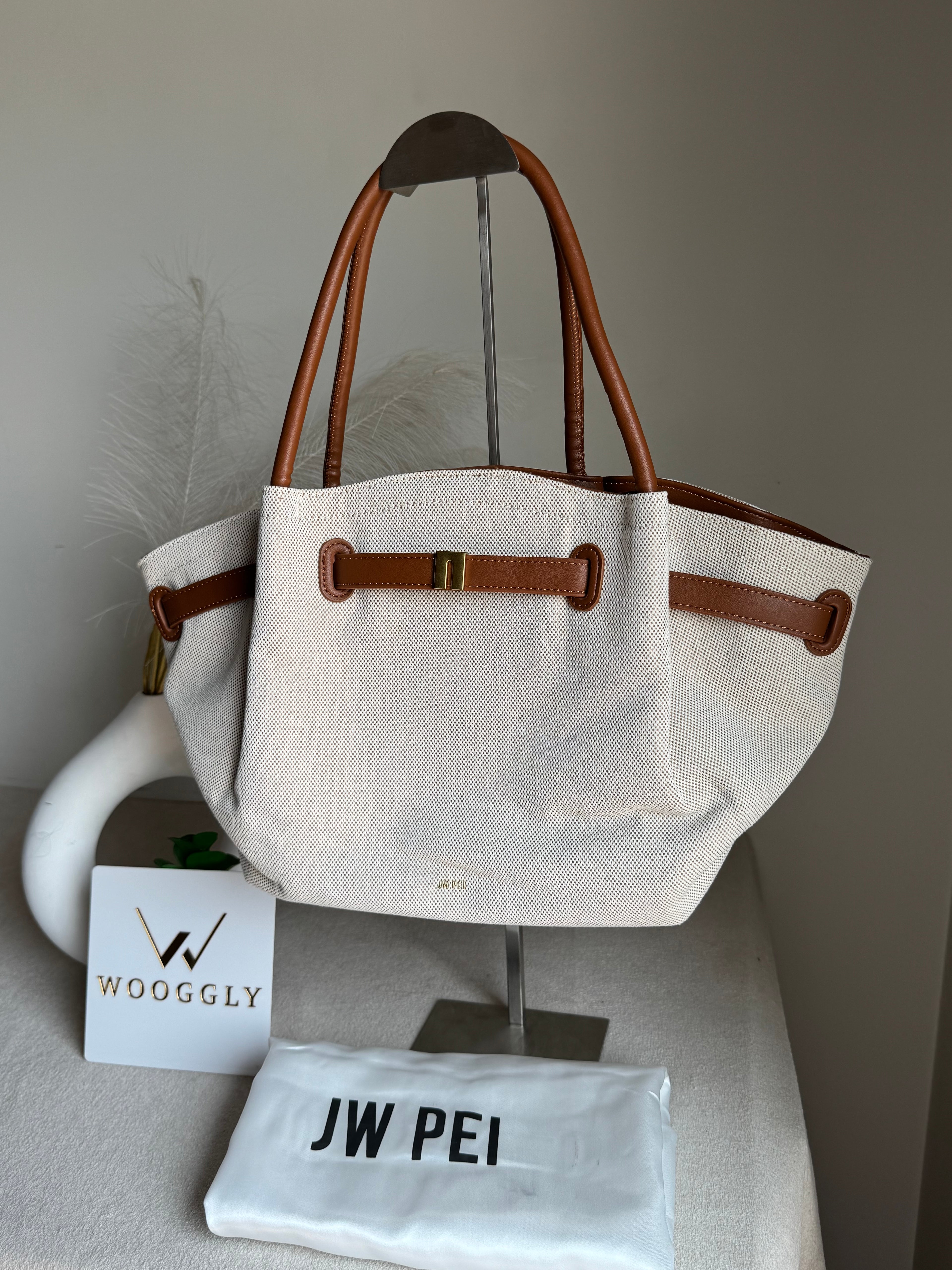 JW PEI Hana Tote Bag - Jute Brown