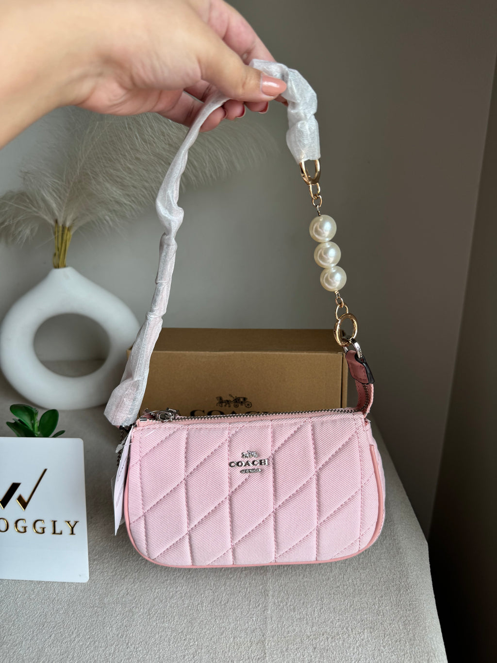 Nolita 19 Signature Canvas with Soft Girly Pink - BOX PACKING
