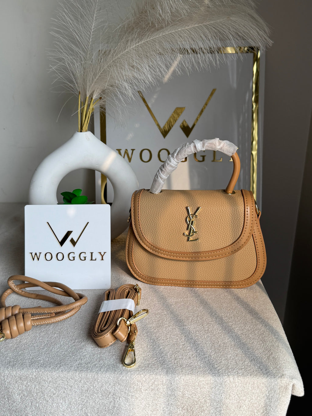 YSL Hand Bag Brown