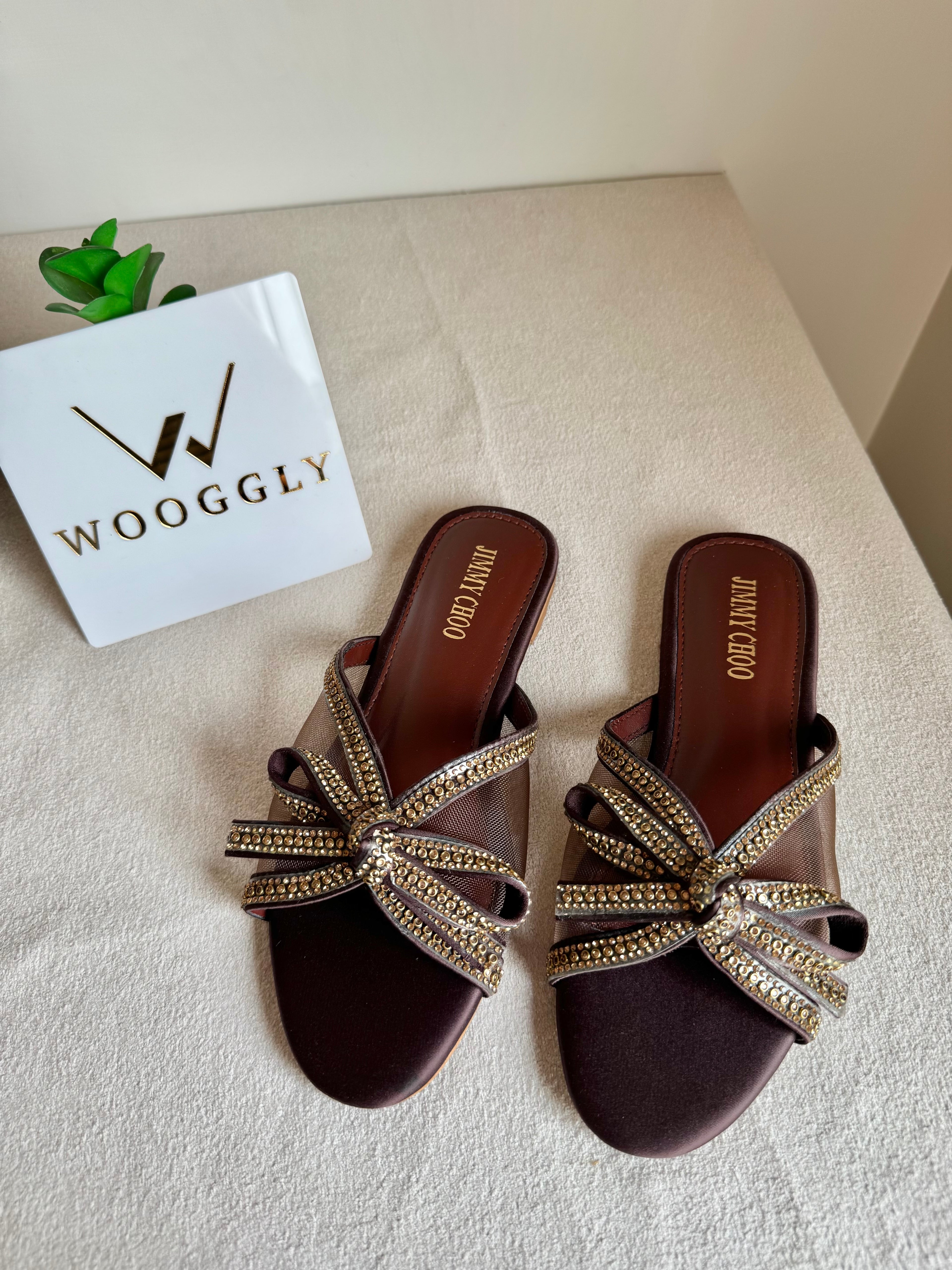 Jimmy Choo Slides - Brown