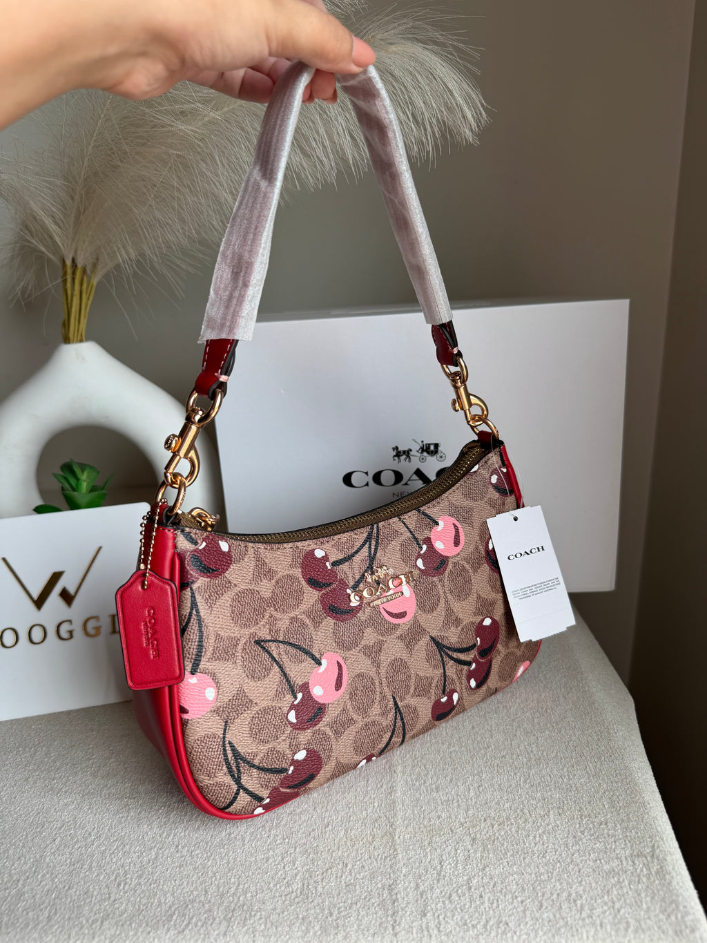 COACH TERI PREMIUM (Maroon with Cherries) - MAGNETIC BOX PACKING