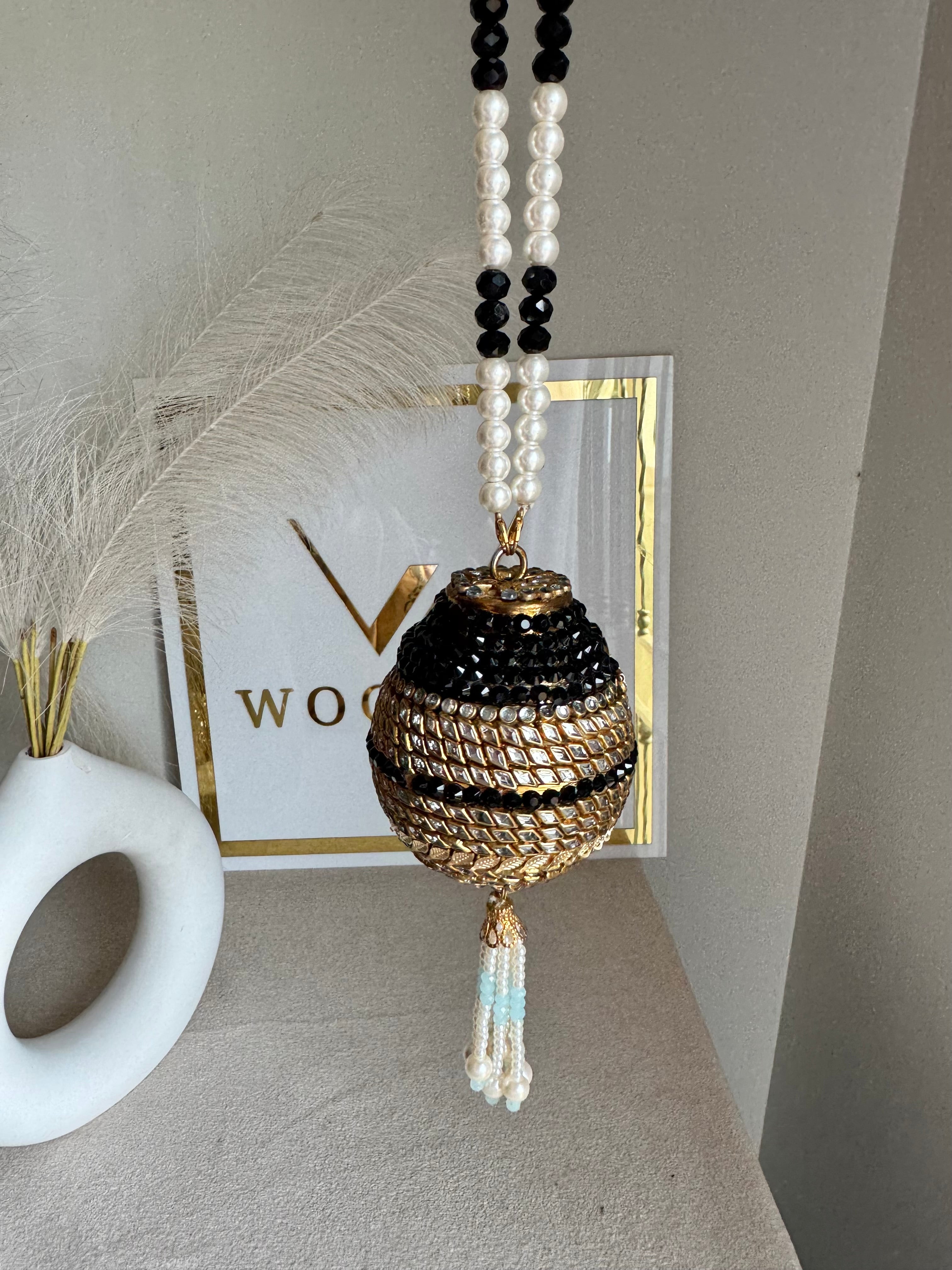 Turkish Potli - Gold & Black