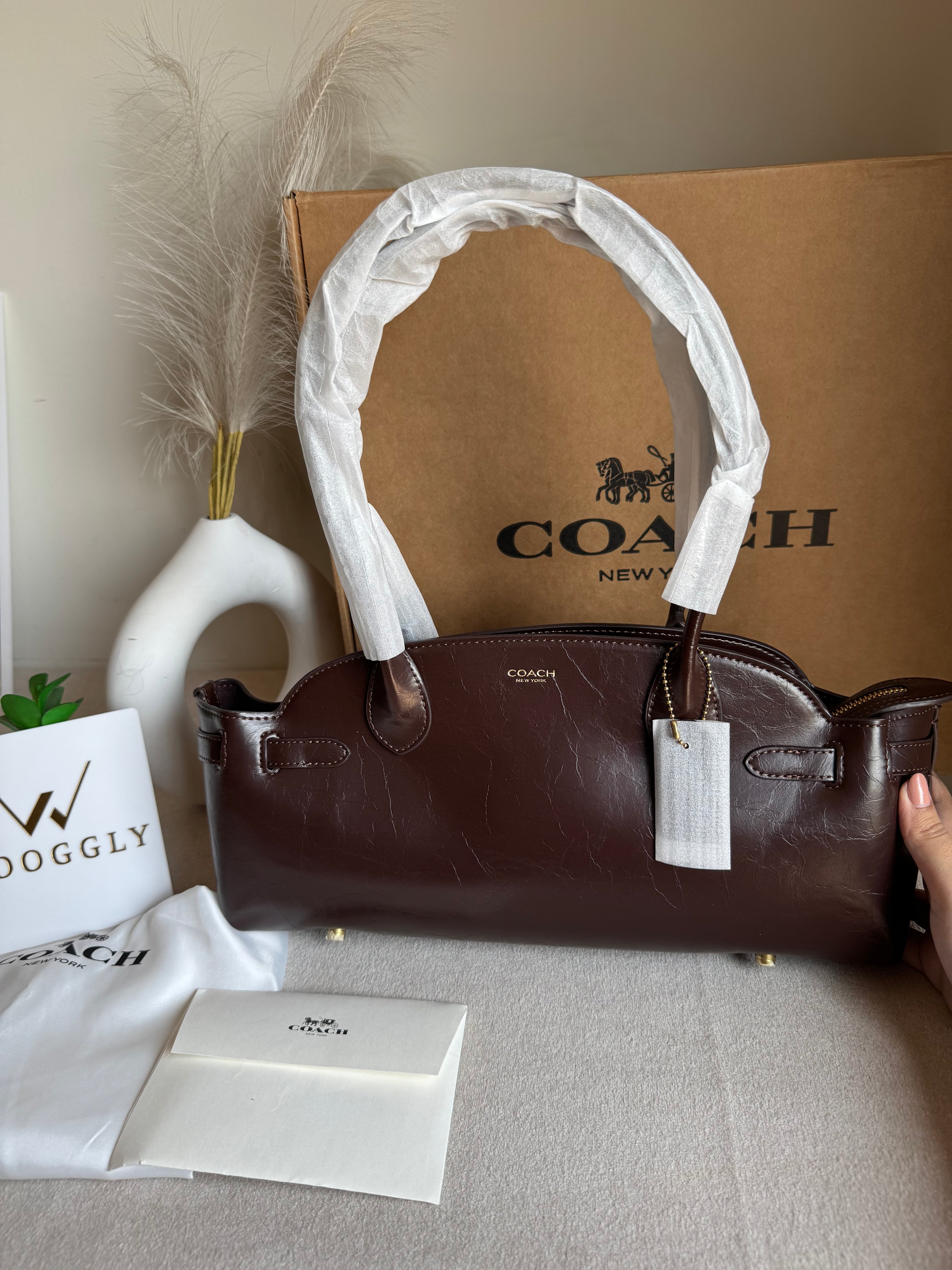 COACH Empire Bag EXTREMELY PREMIUM (Coffee) - BOX PACKING