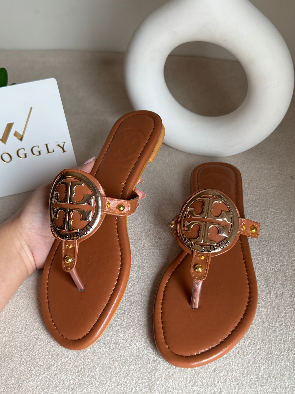 Viral Tory Burch Slides Brown