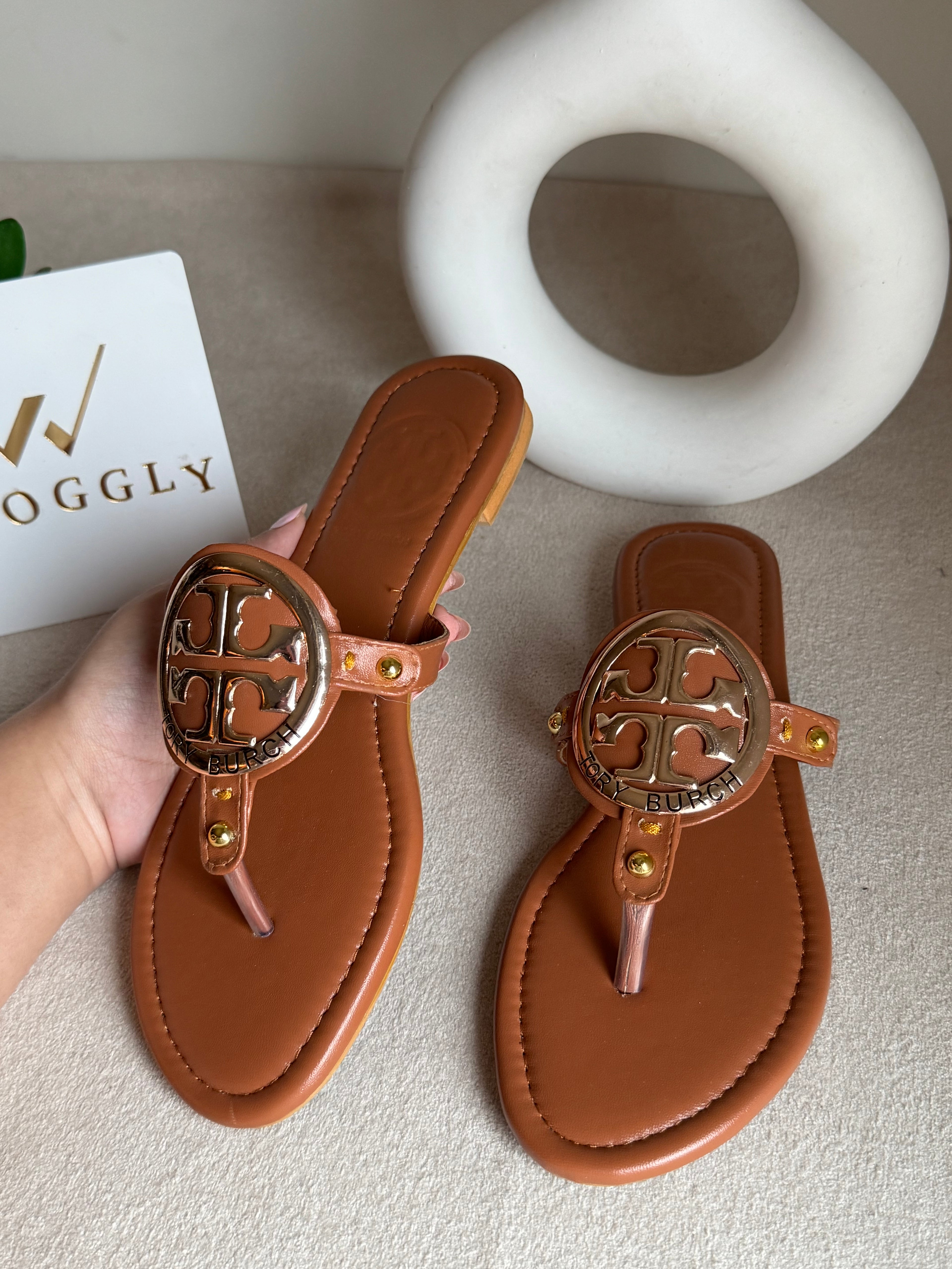 Viral Tory Burch Slides Brown