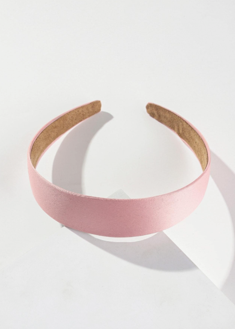 Set of 3 Cute Hair Bands - White, Baby Blue, Baby Pink