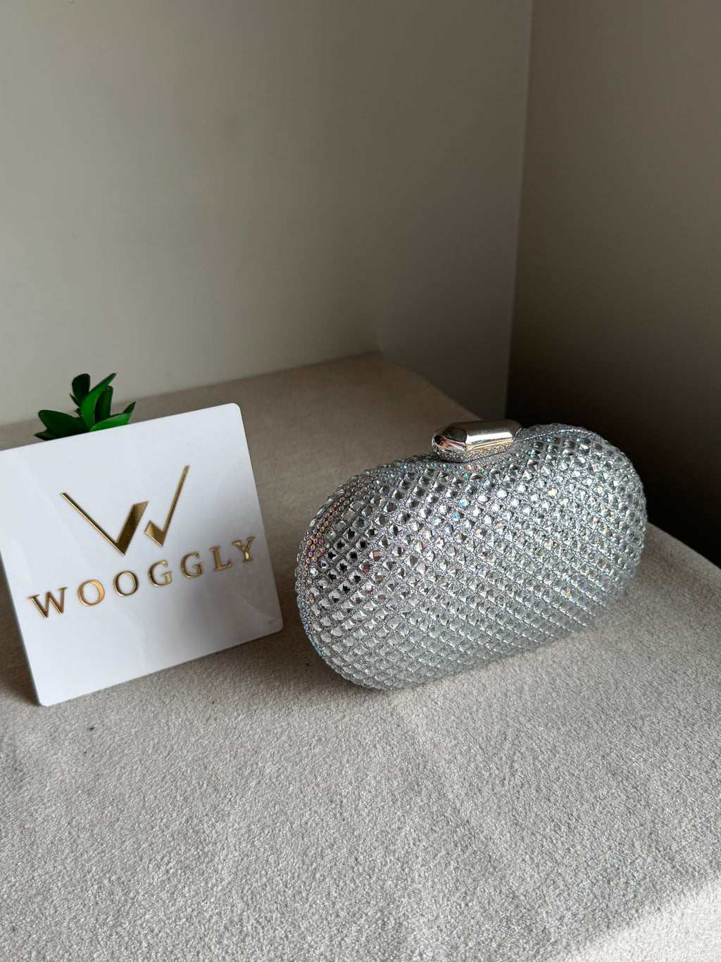 Belle Clutch Silver