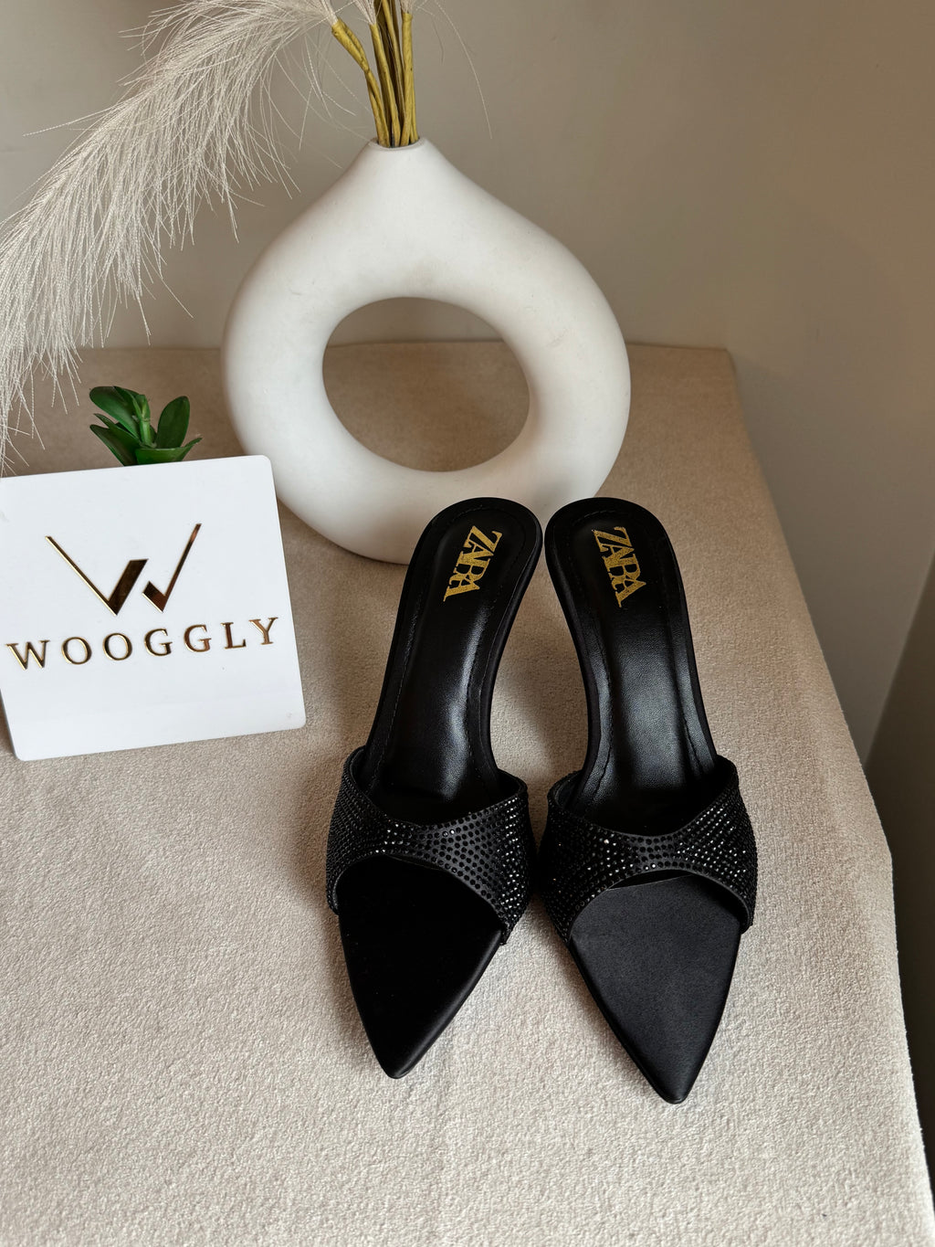 Bling Zara Heels - Black