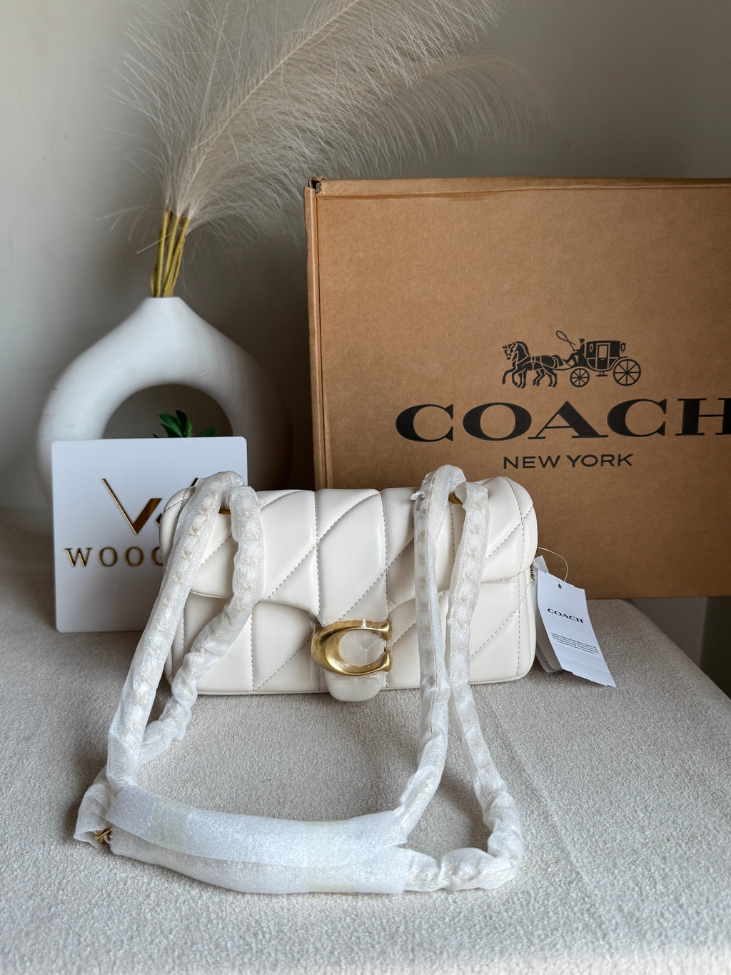 Mini Premium Quilted Tabby (White) - BOX PACKING