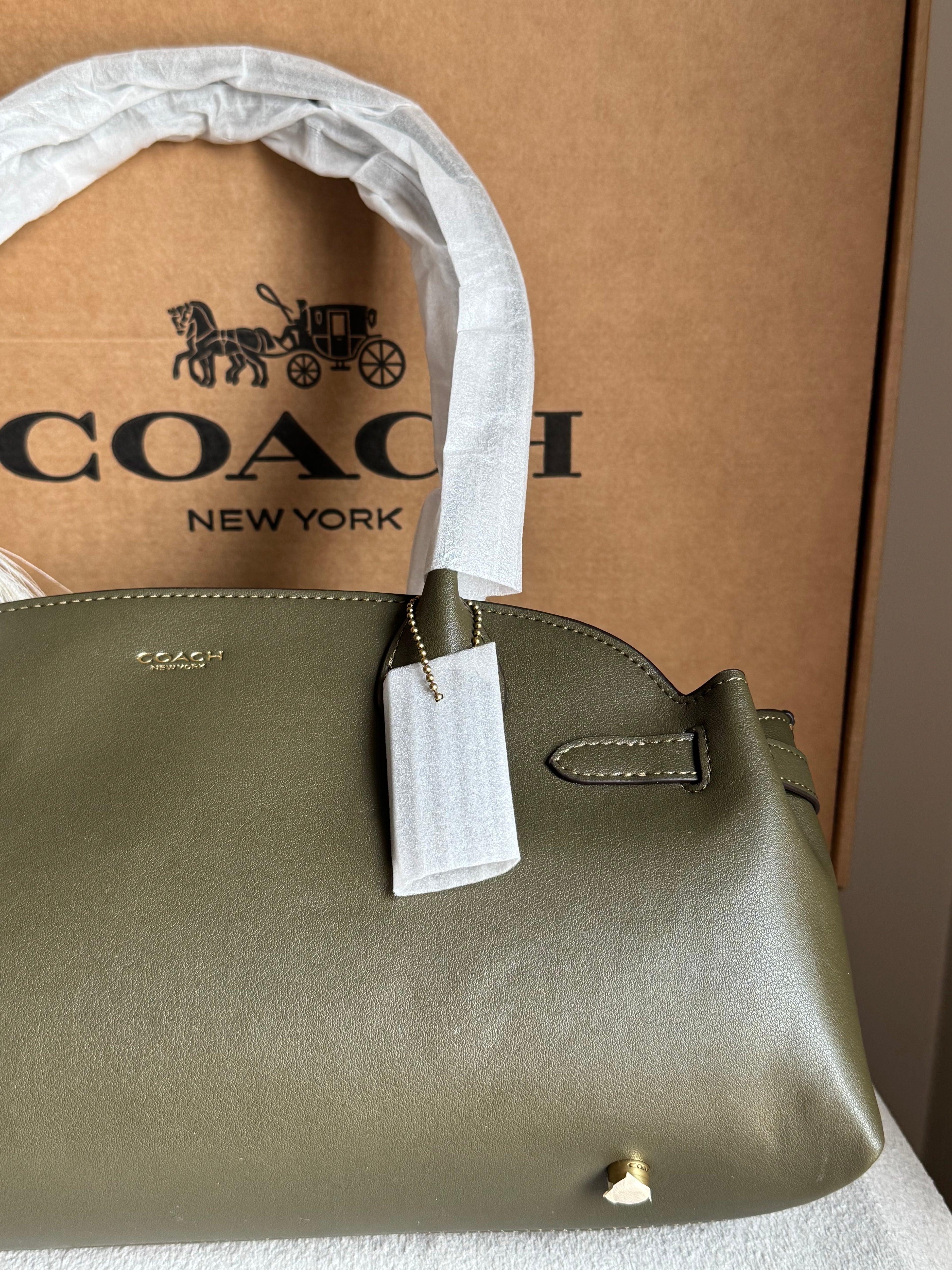 COACH Empire Bag EXTREMELY PREMIUM (Olive Green) - BOX PACKING