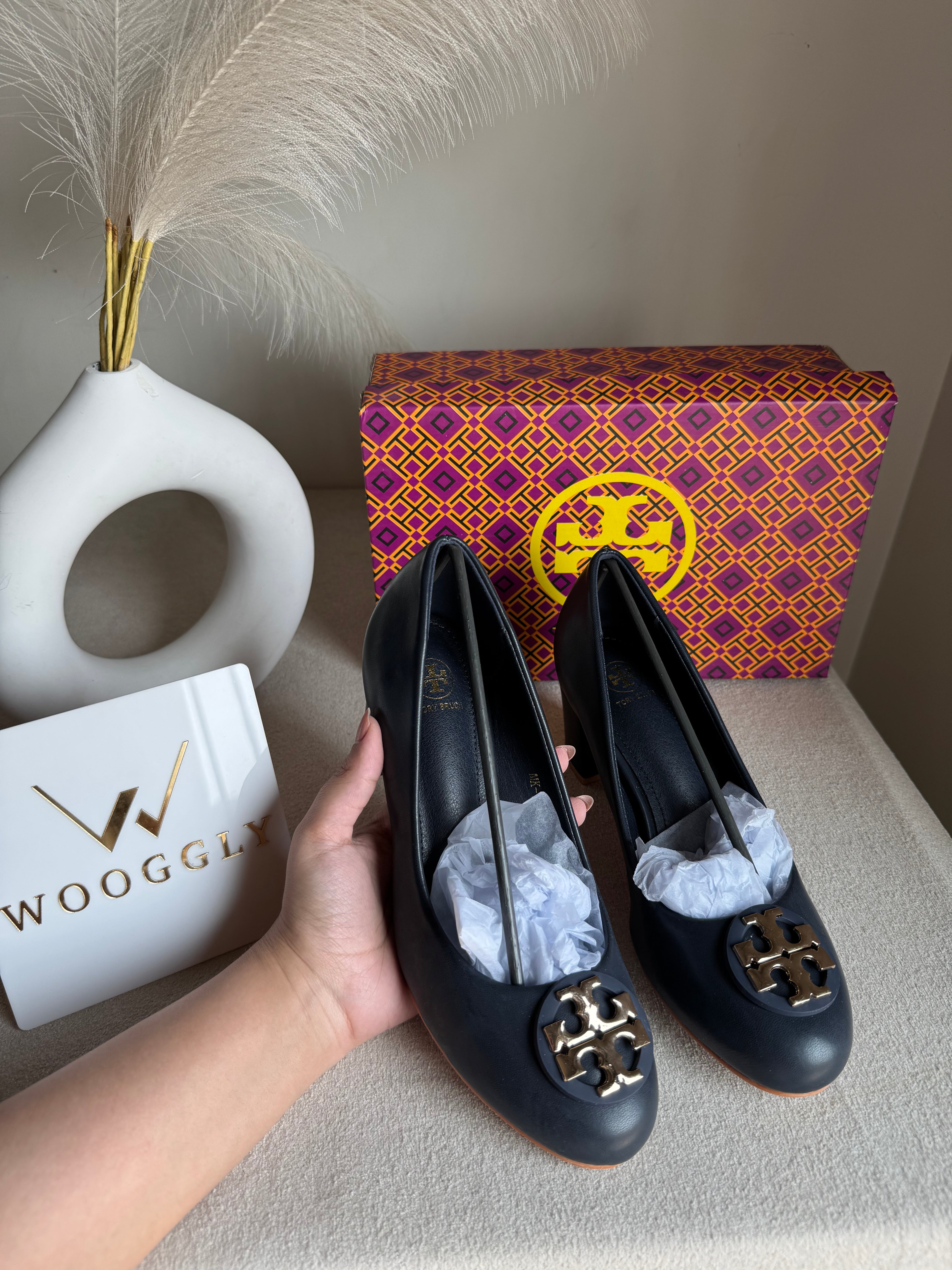 IMPORTED Classic Court Heels - Blue