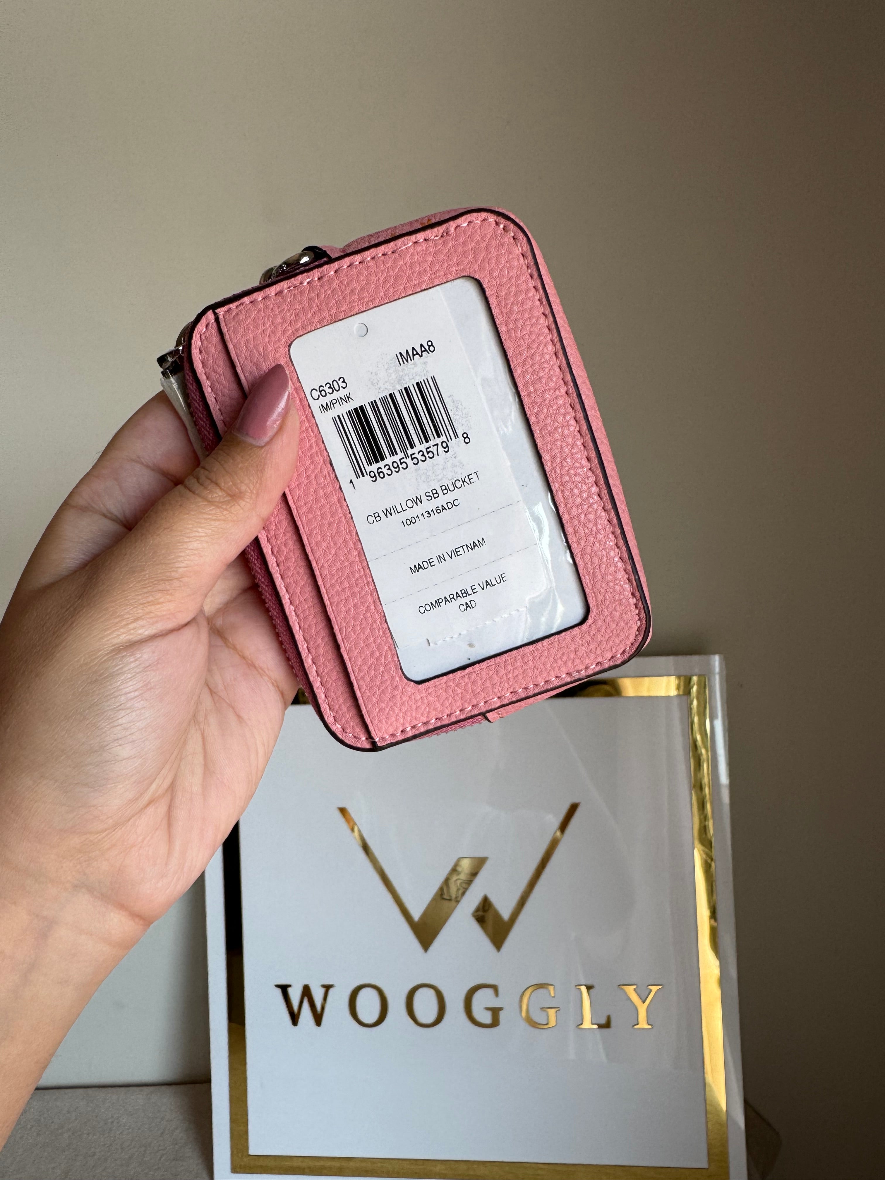 Coach Zip Card Case - Tea Pink