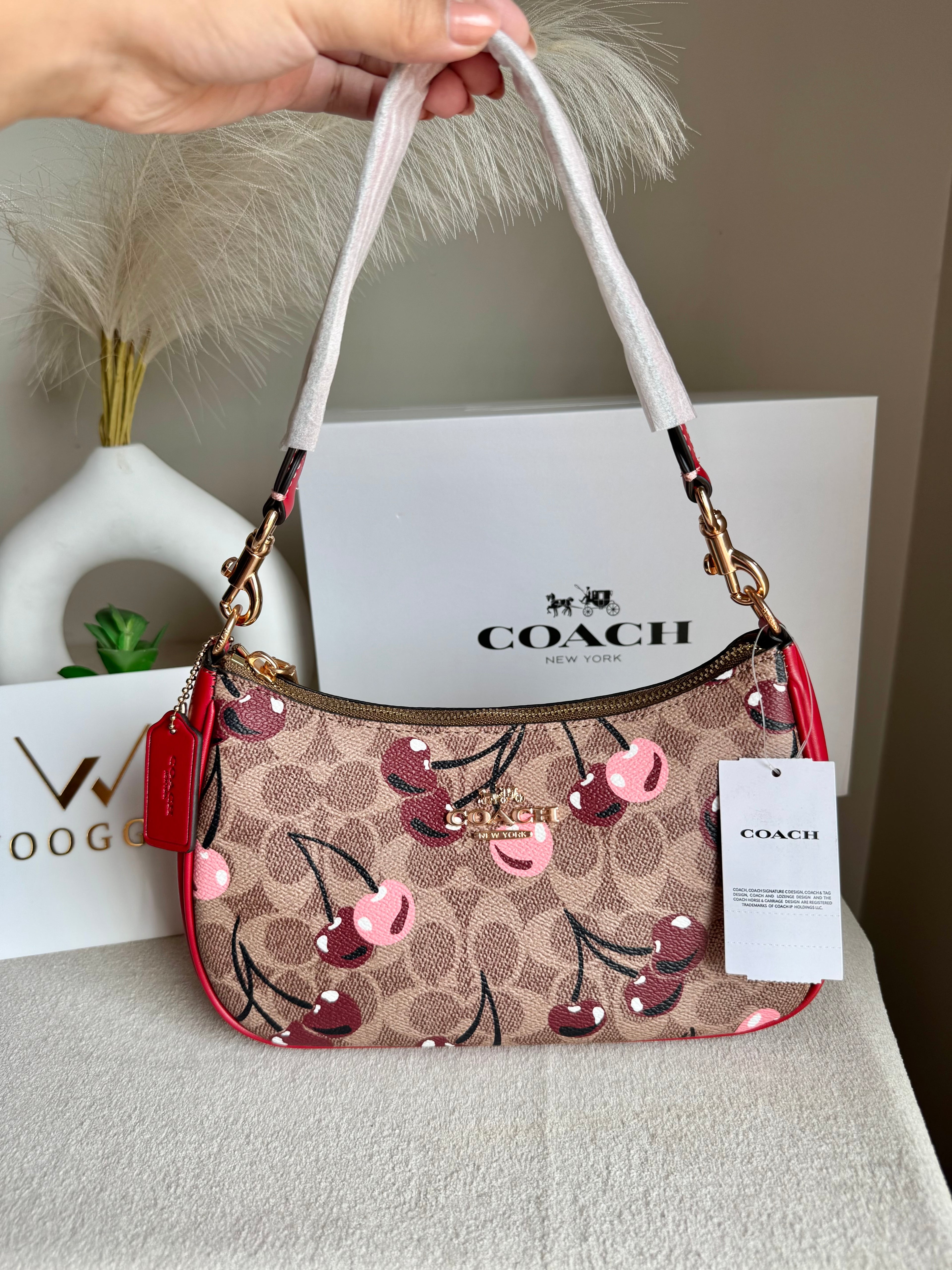 COACH TERI PREMIUM (Maroon with Cherries) - MAGNETIC BOX PACKING