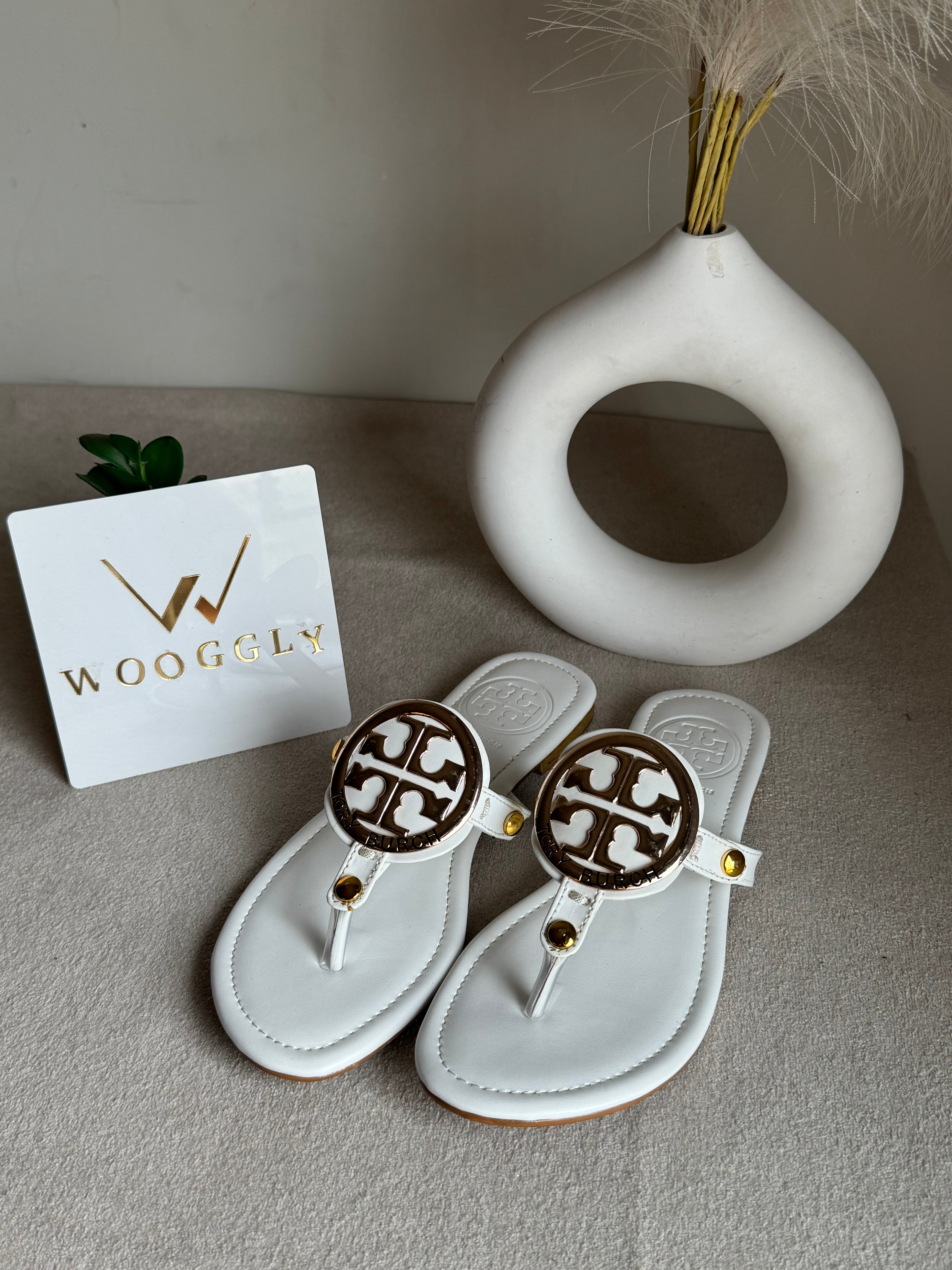 Viral Tory Burch Slides White