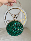 Sugar Plum Clutch - Emerald Green