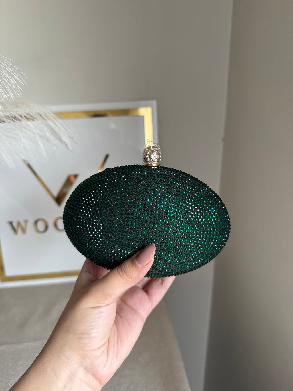 Lyla Clutch - Emerald Green