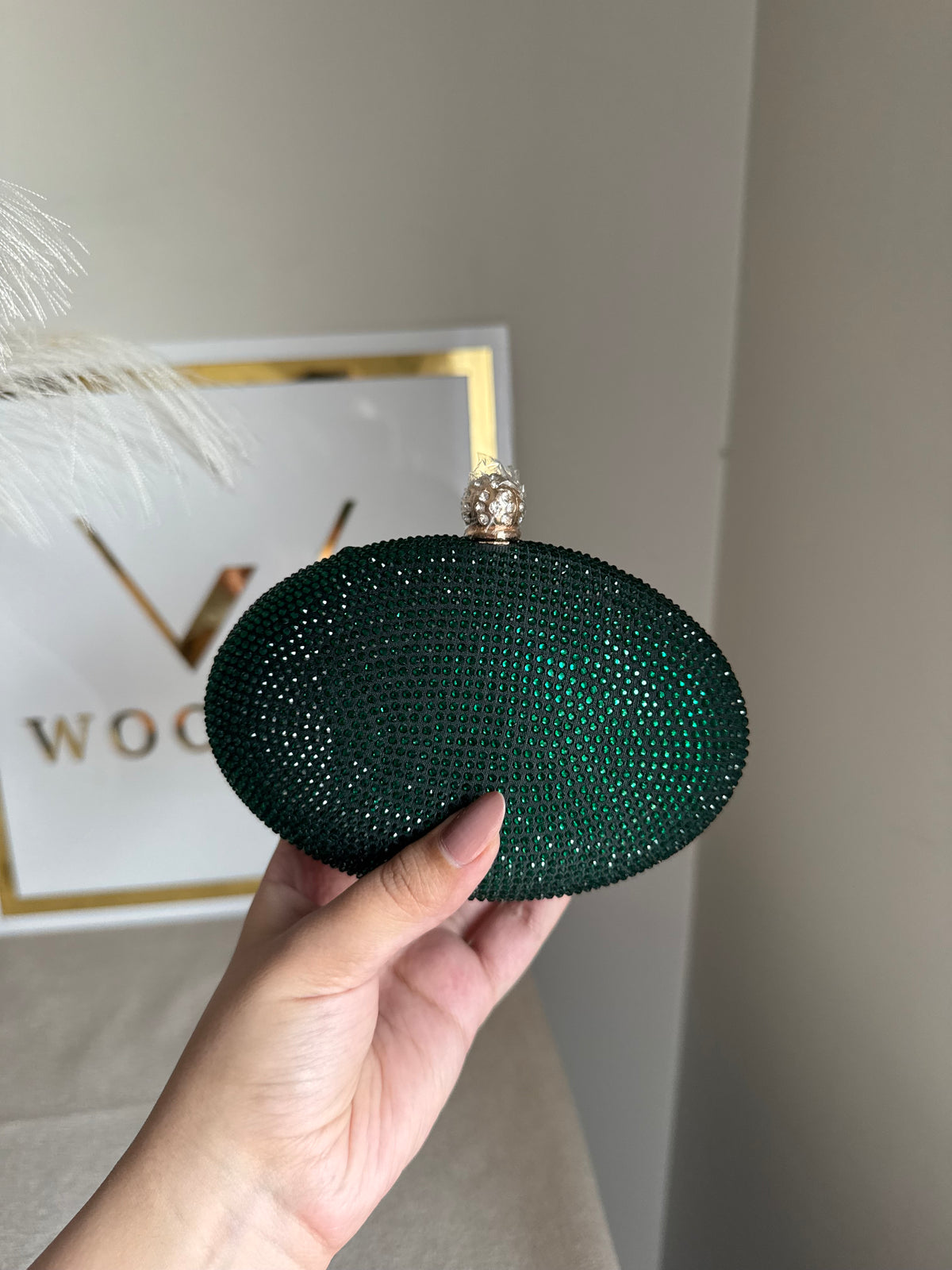 Lyla Clutch - Emerald Green