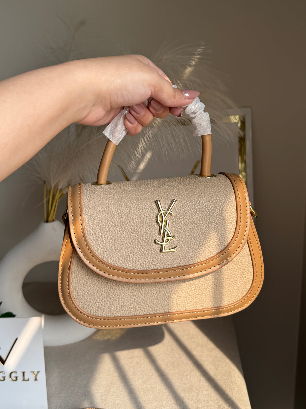 YSL Hand Bag Beige