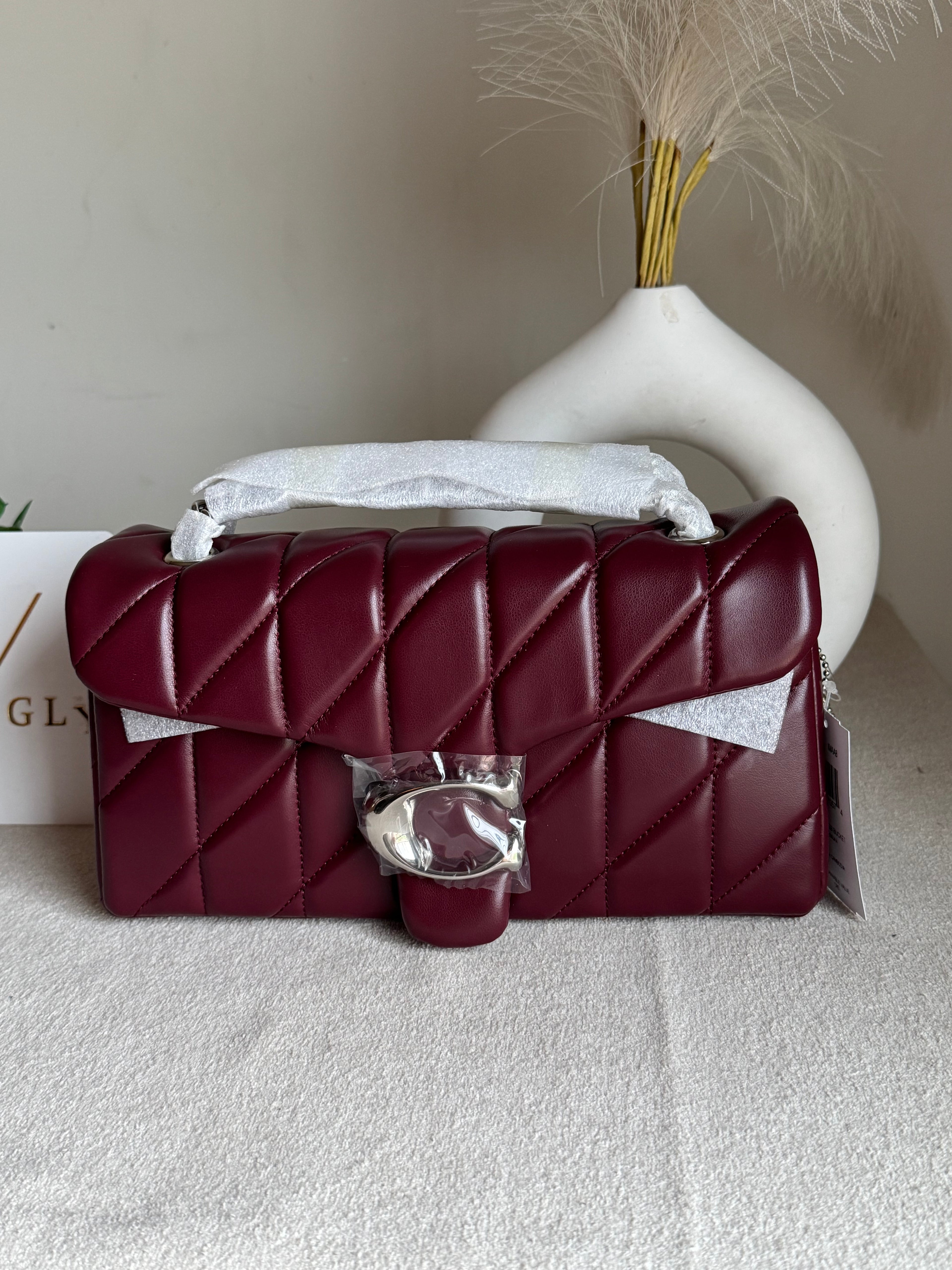 Quilted Tabby 26 EXTREMELY PREMIUM (Burgandy) - BOX PACKING