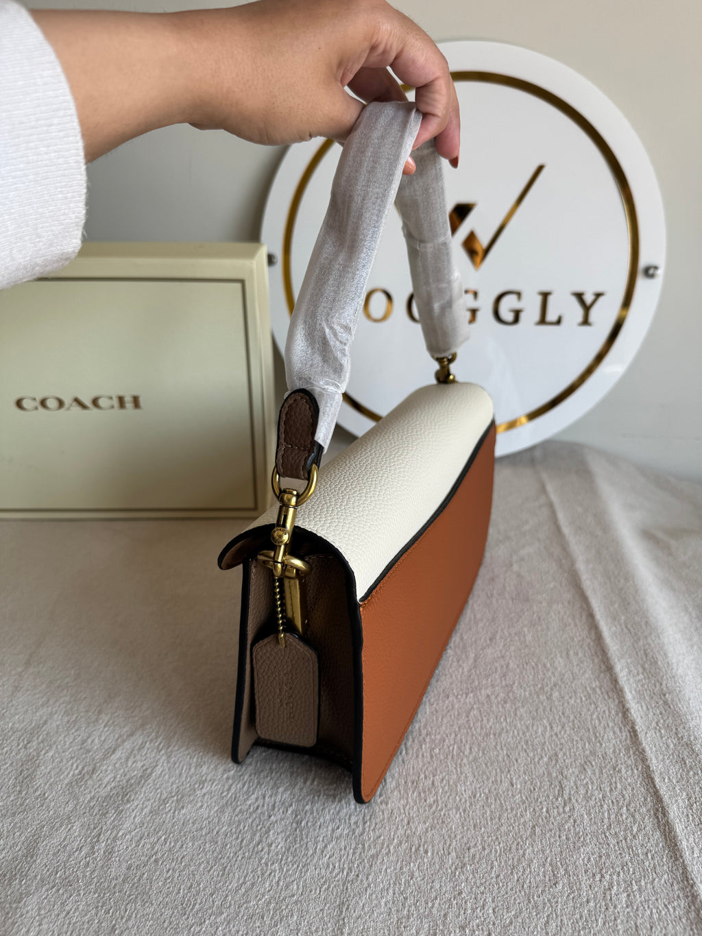 COACH TABBY EXCLUSIVE (Brown & Cream) - BOX PACKING