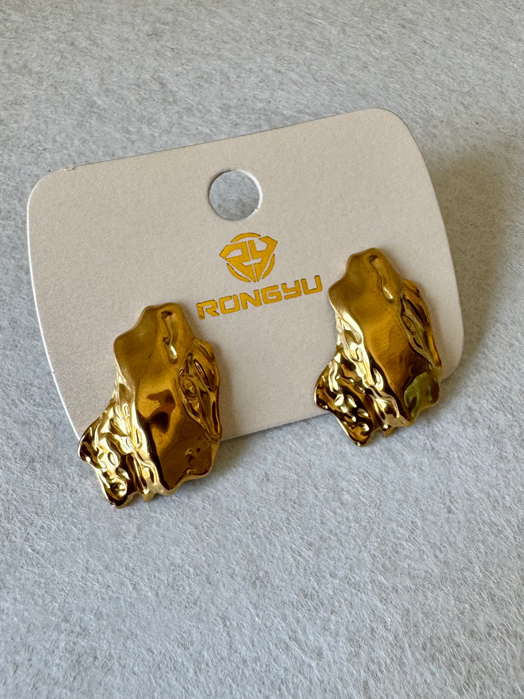 Radiant Majesty Earrings - 18K Gold Plated