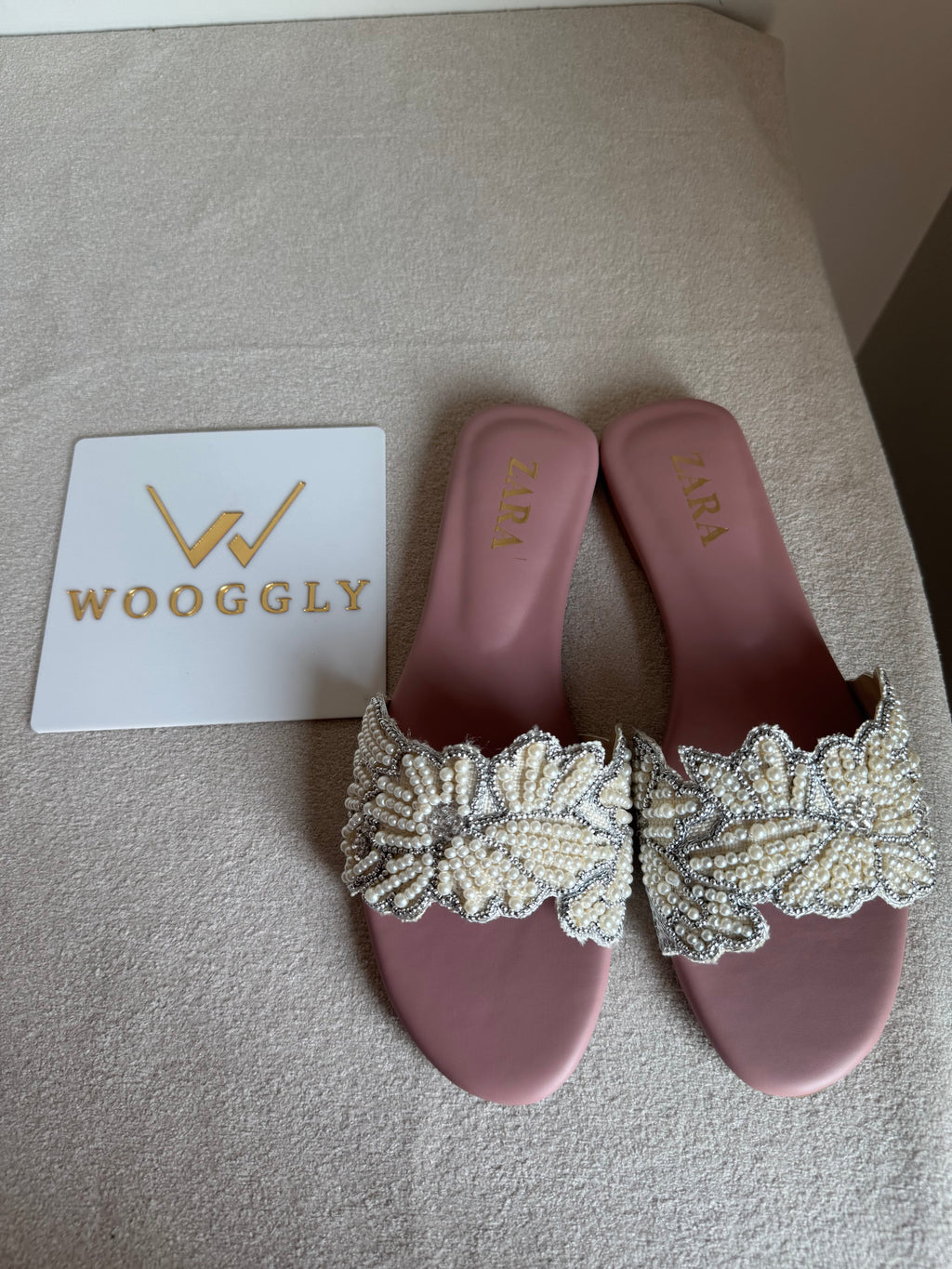 Zara Sugar Bloom Slides - Pink