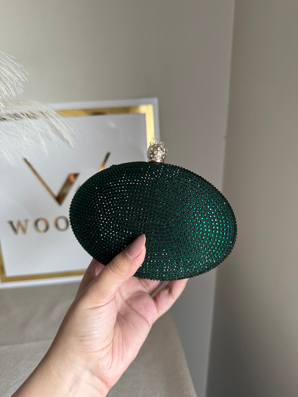 Lyla Clutch - Emerald Green