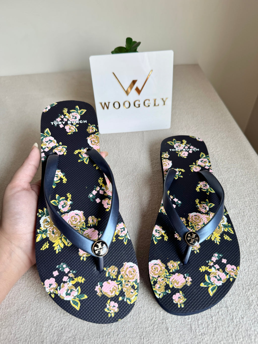 Tory Burch Floral Comfy Flip Flops
