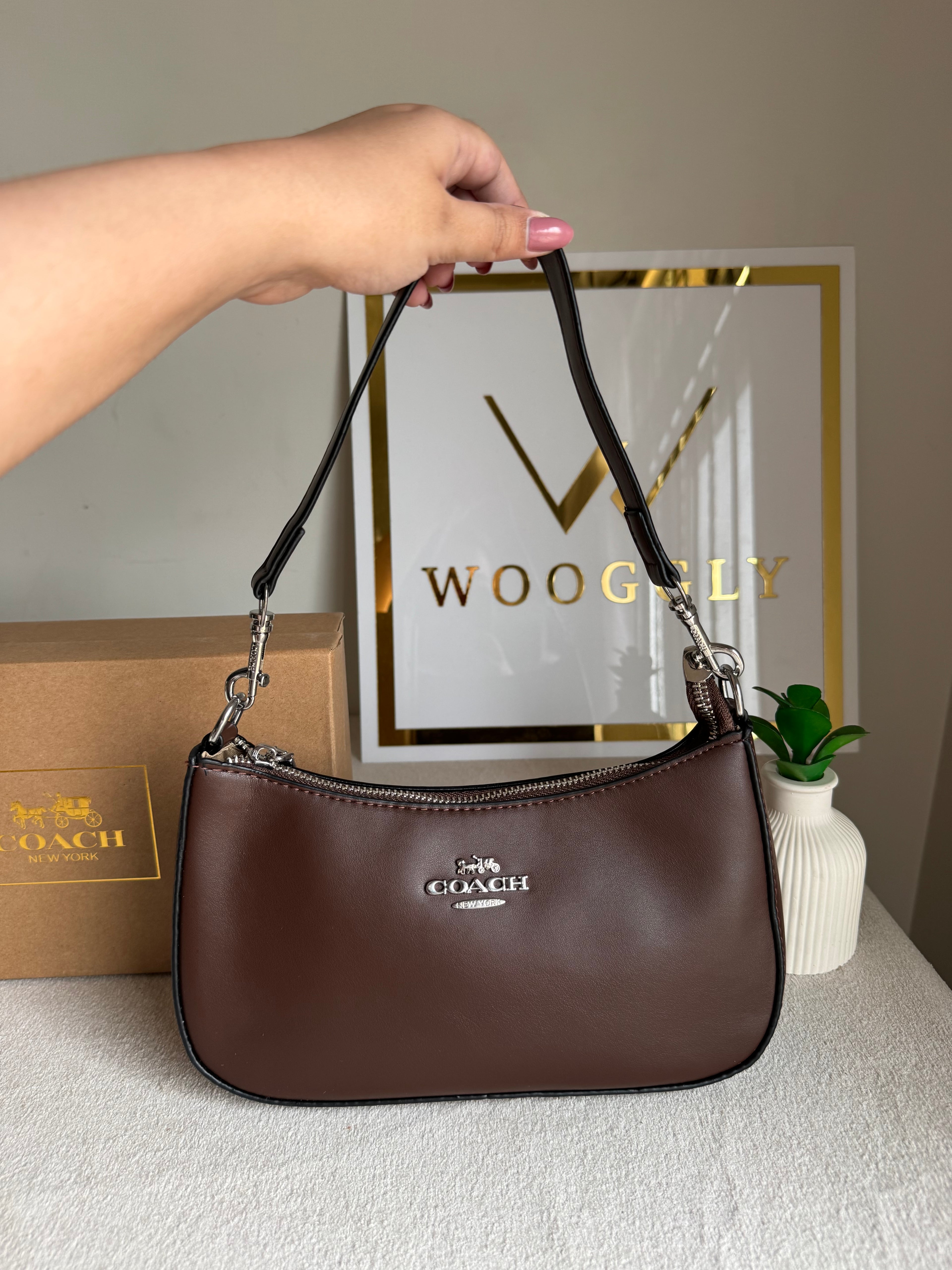 COACH TERI PREMIUM (Chocolate Brown) - BOX PACKING
